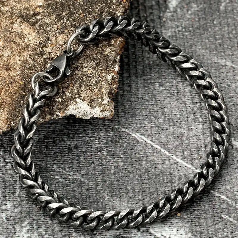 Jewelry 19 CM Length Round Chain Bracelet Size ONE SIZE - 1 Thumbnail