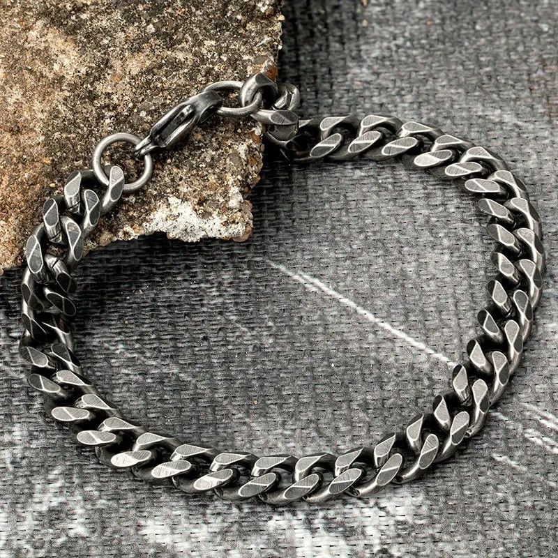 Jewelry 19 CM Length Round Chain Bracelet Size ONE SIZE - 3 Thumbnail