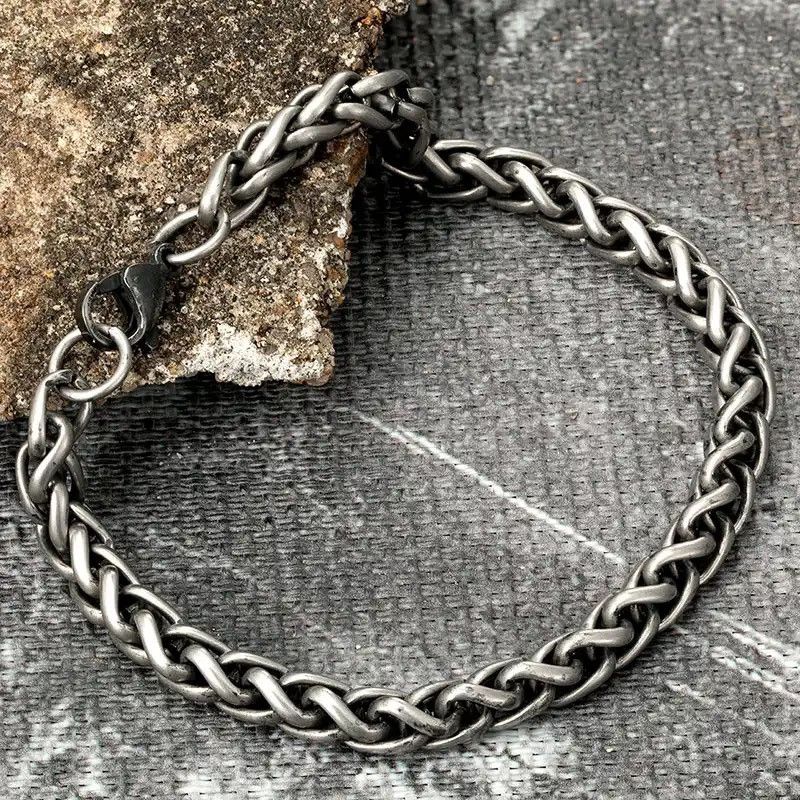 Jewelry 19 CM Length Round Chain Bracelet Size ONE SIZE - 2 Thumbnail