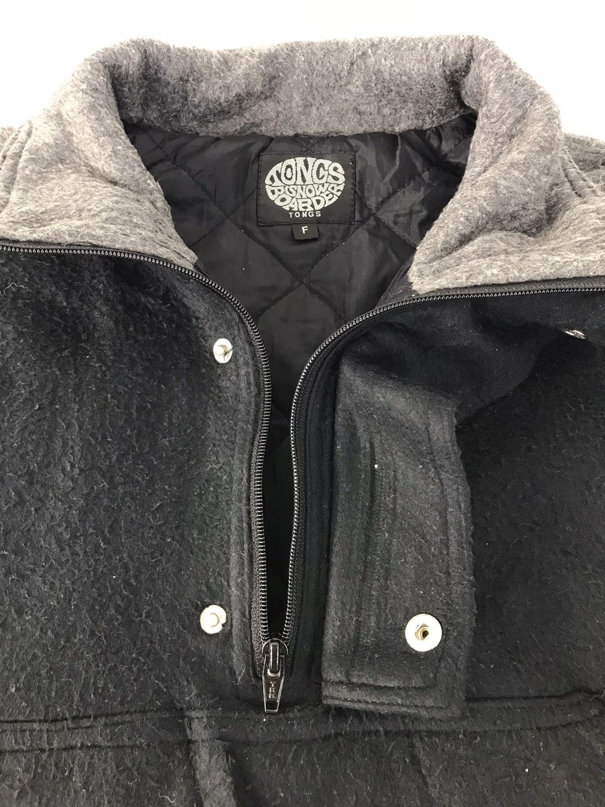 Japanese Brand × Vintage Tong Snow Boarder Fleece Jacket Half Zipper Wool Size US XXL / EU 58 / 5 - 3 Thumbnail