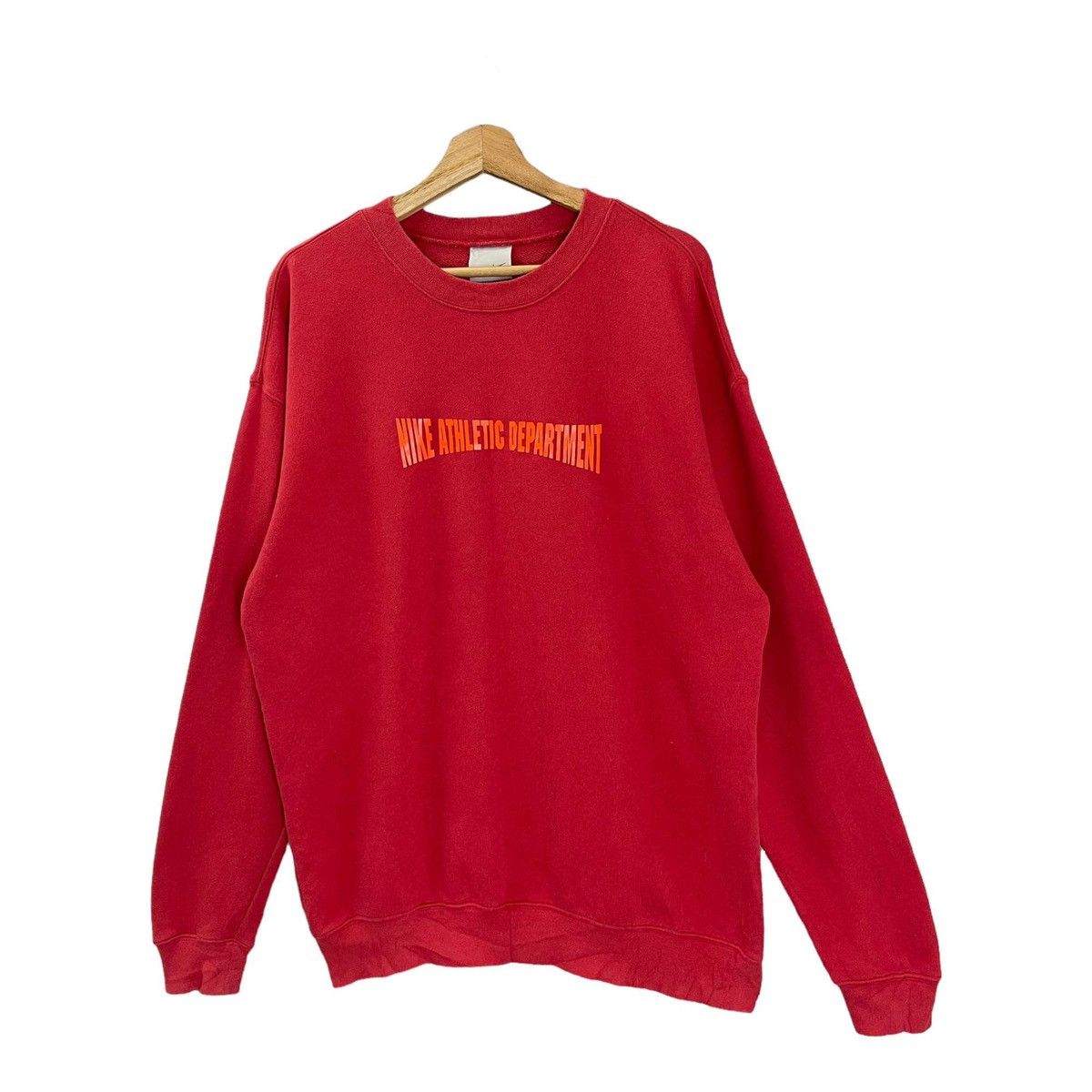 Nike × Vintage Nike Athletics Department Embroidery Logo Sweatshirt Size L Size US L / EU 52-54 / 3 - 3 Thumbnail