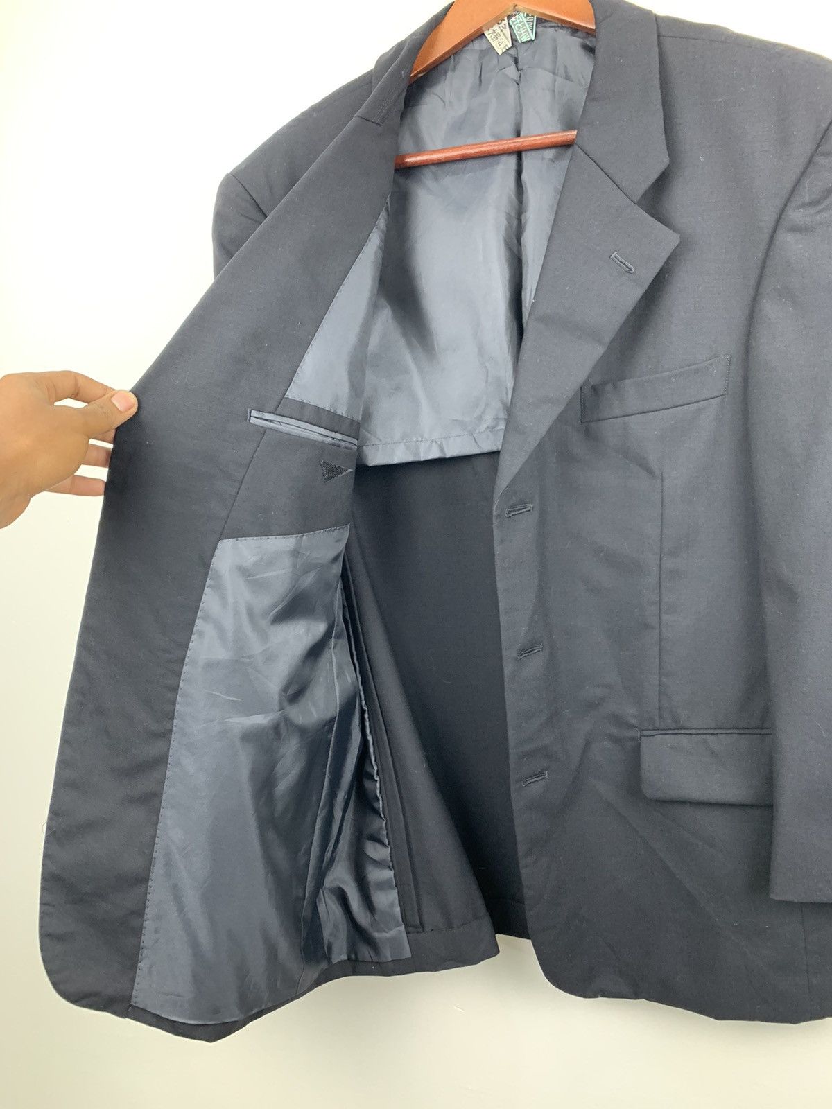 Designer × GianMarco Venturi GIANMARCO VENTURI Linen Luxury Officewear Suit BlazerJacket Size 40R - 6 Thumbnail