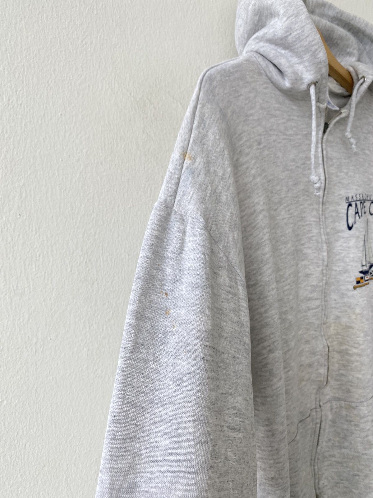 Jerzees Vintage 90s Massachustts Cape Cod Zip Ups Hoodies Size US XL / EU 56 / 4 - 6 Thumbnail