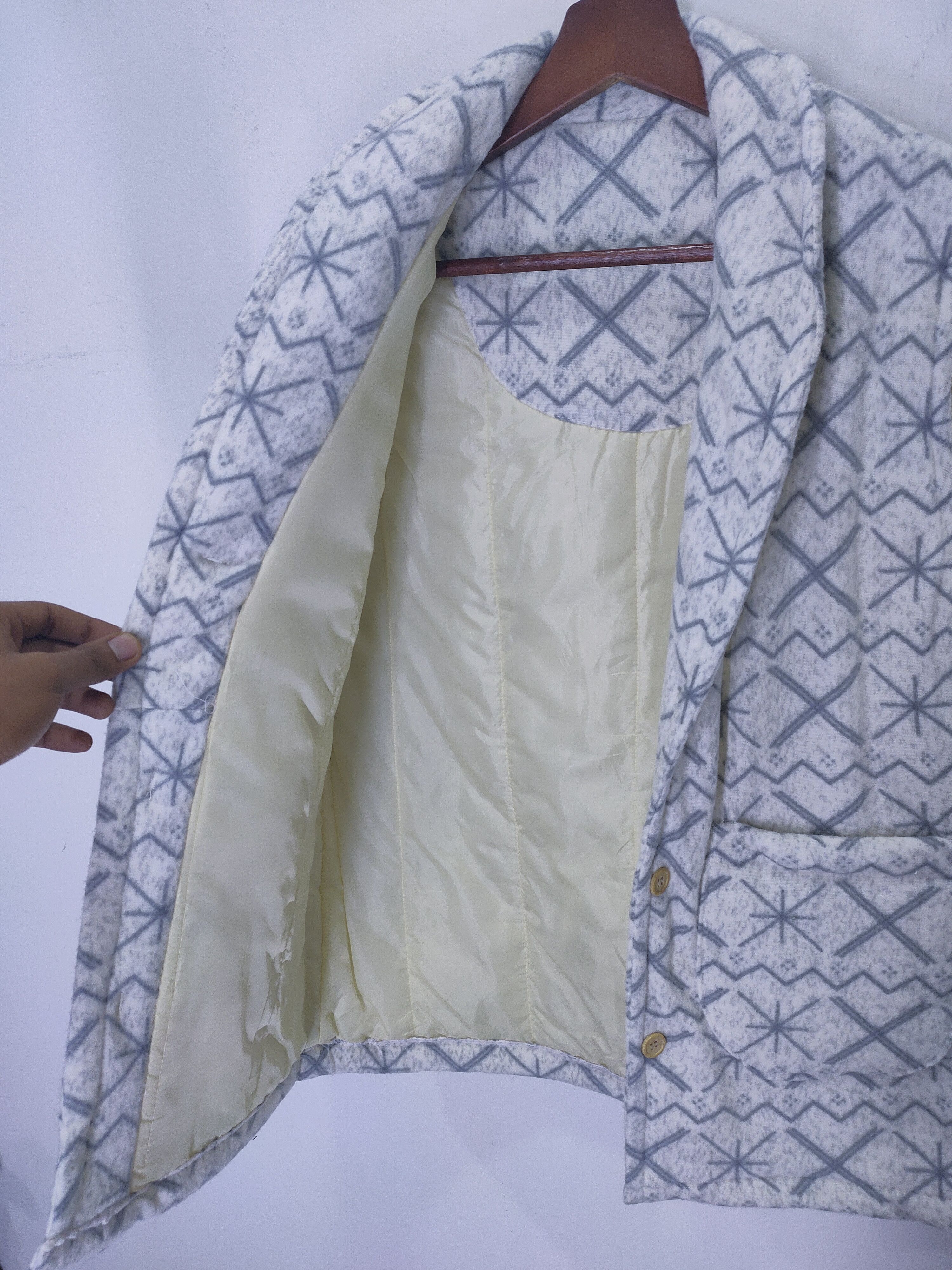 Japanese Brand × Other DCM Fullprinted Winter Pocket Button Up Vest Bomber Jacket Size US M / EU 48-50 / 2 - 4 Thumbnail