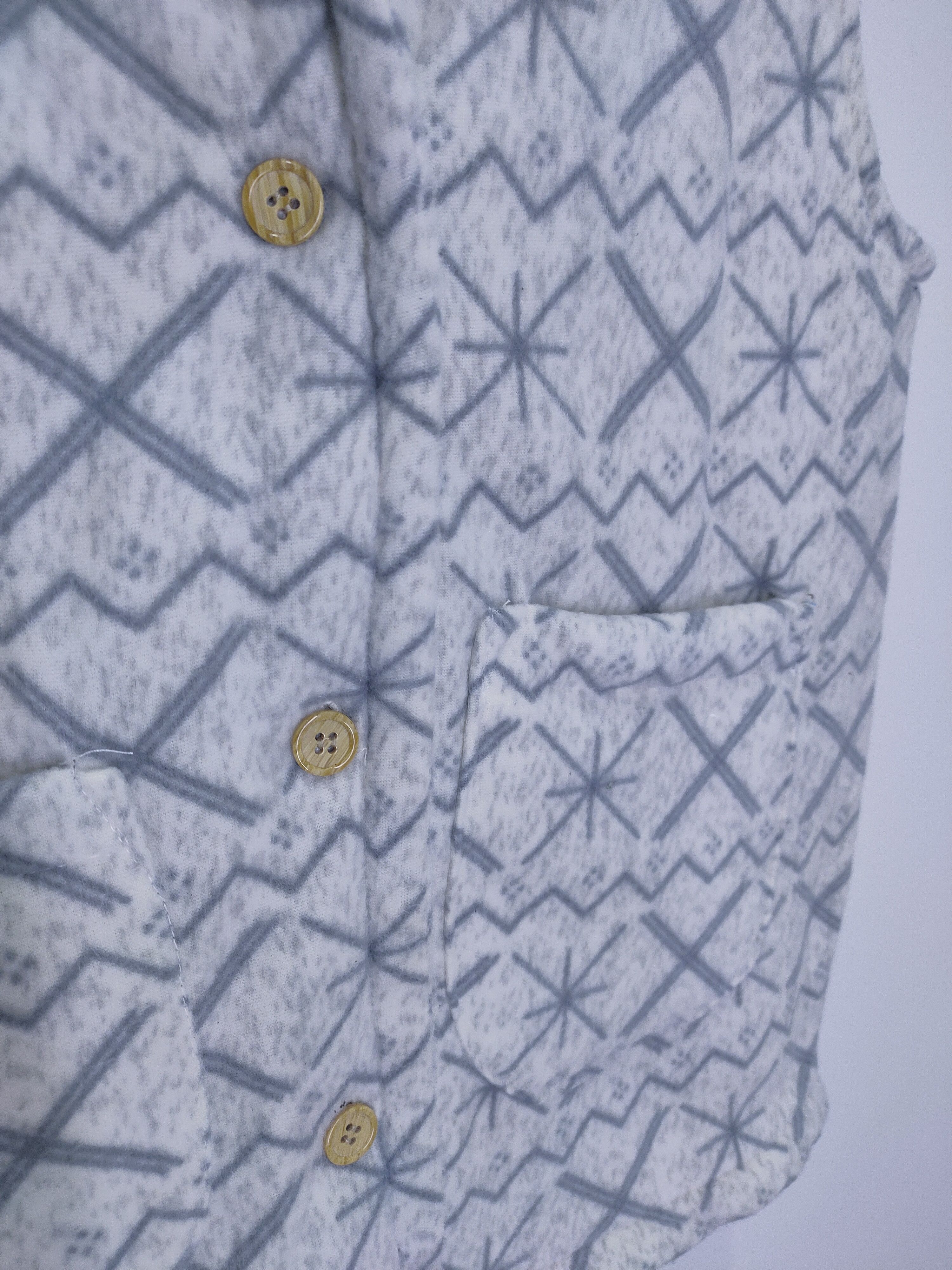Japanese Brand × Other DCM Fullprinted Winter Pocket Button Up Vest Bomber Jacket Size US M / EU 48-50 / 2 - 6 Thumbnail