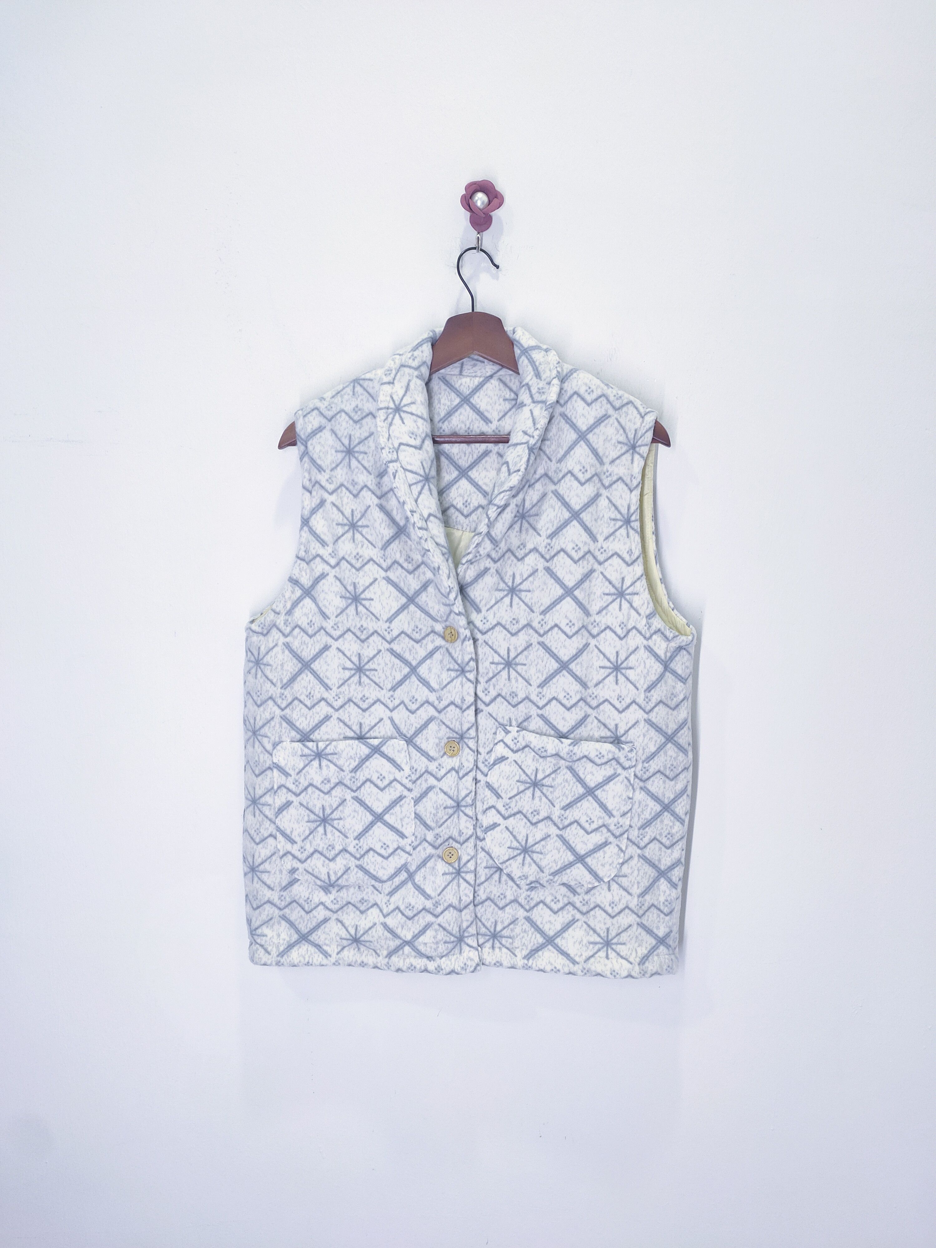 Japanese Brand × Other DCM Fullprinted Winter Pocket Button Up Vest Bomber Jacket Size US M / EU 48-50 / 2 - 1 Thumbnail