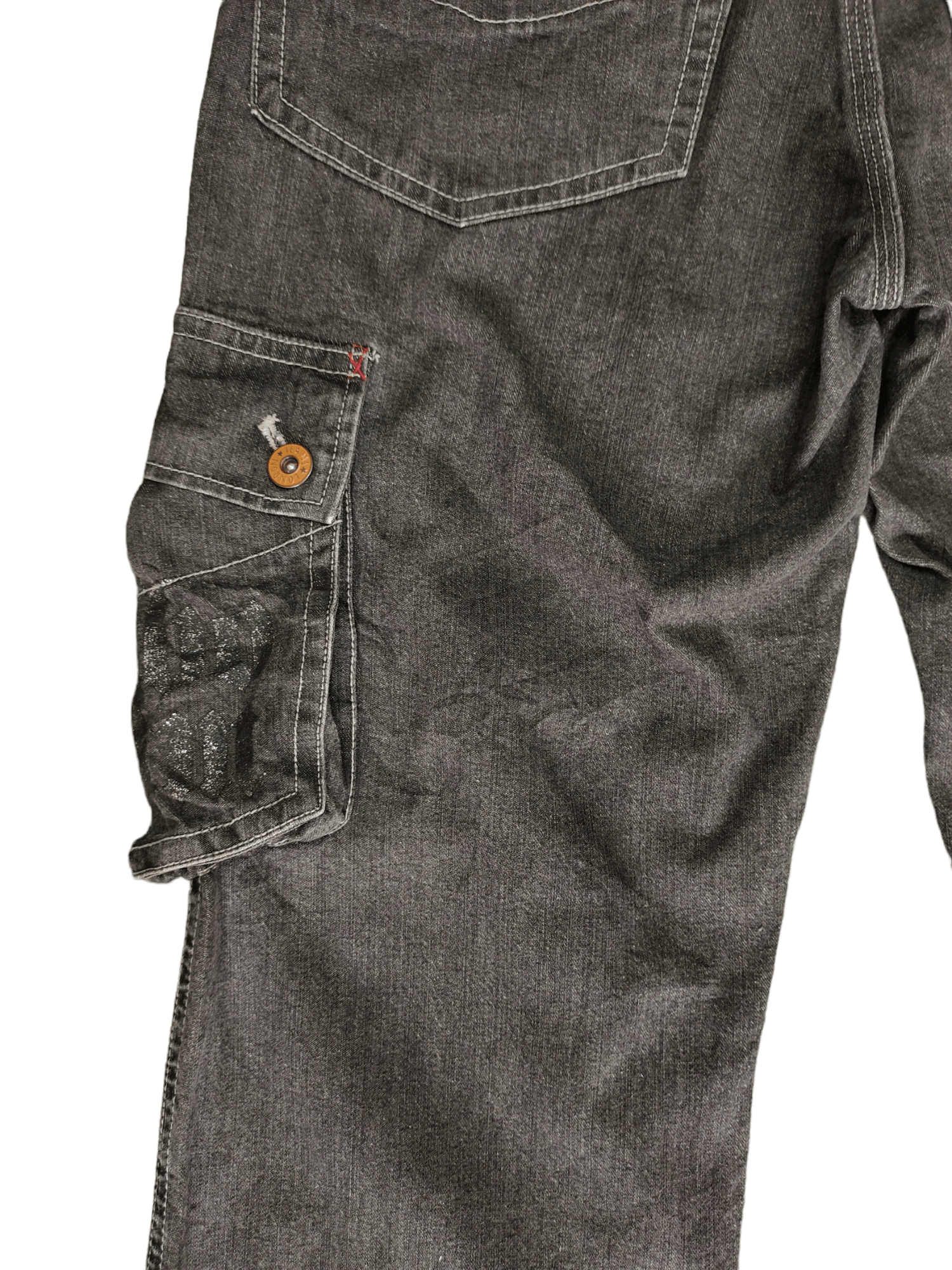 Hobo Baggy Jeans Hobo Jeans Cargo Wide Leg Hip Hop Y2k Jnco Style Size US 32 / EU 48 - 8 Thumbnail