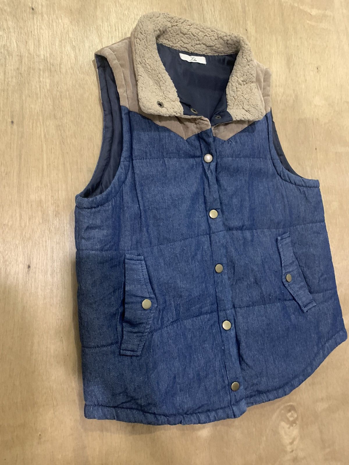 Japanese Brand LIBRE like Kapital Corduroy Denim Puffer Bomber Vest Jacket Size US M / EU 48-50 / 2 - 6 Thumbnail
