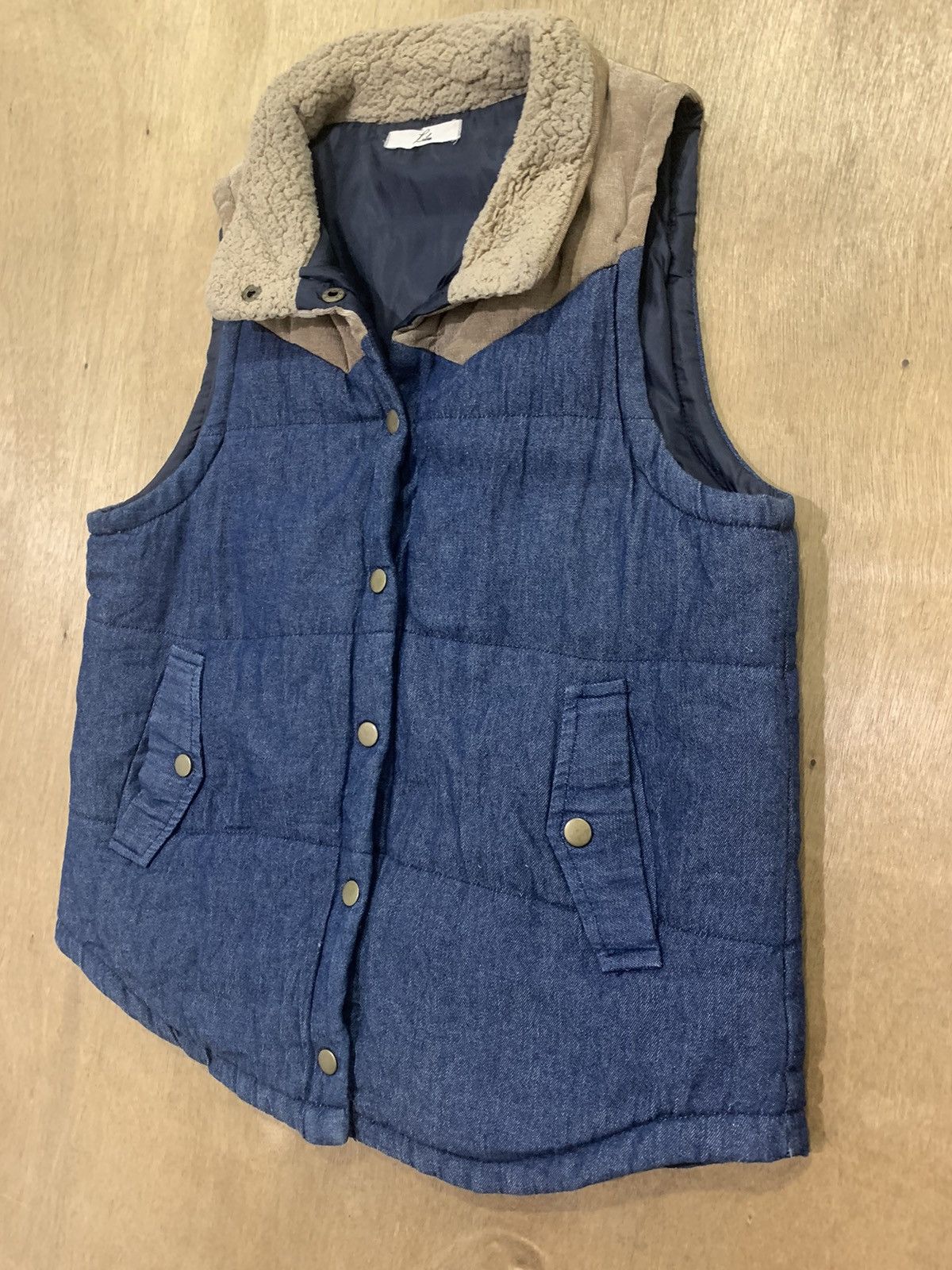 Japanese Brand LIBRE like Kapital Corduroy Denim Puffer Bomber Vest Jacket Size US M / EU 48-50 / 2 - 7 Thumbnail