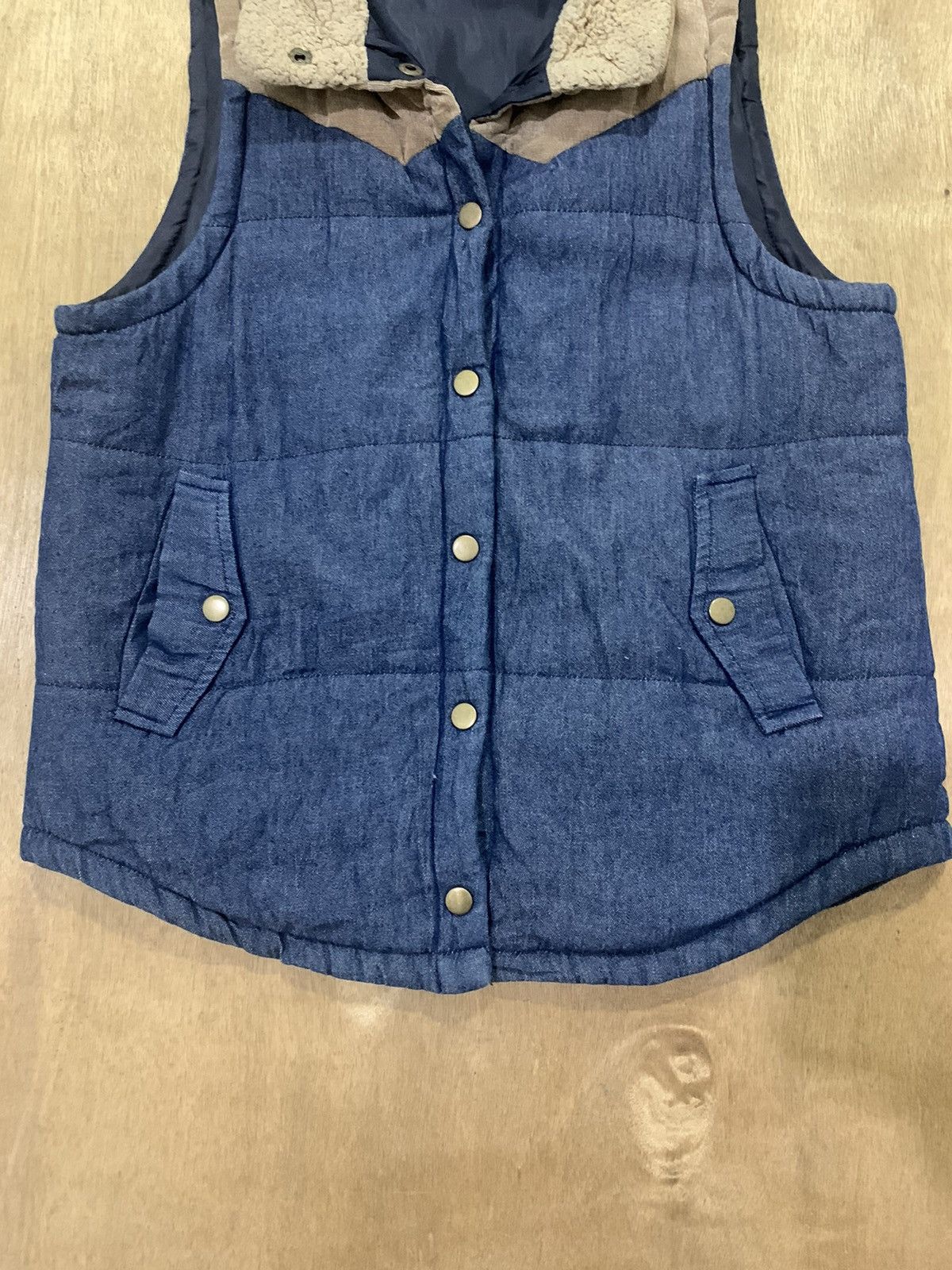 Japanese Brand LIBRE like Kapital Corduroy Denim Puffer Bomber Vest Jacket Size US M / EU 48-50 / 2 - 5 Thumbnail