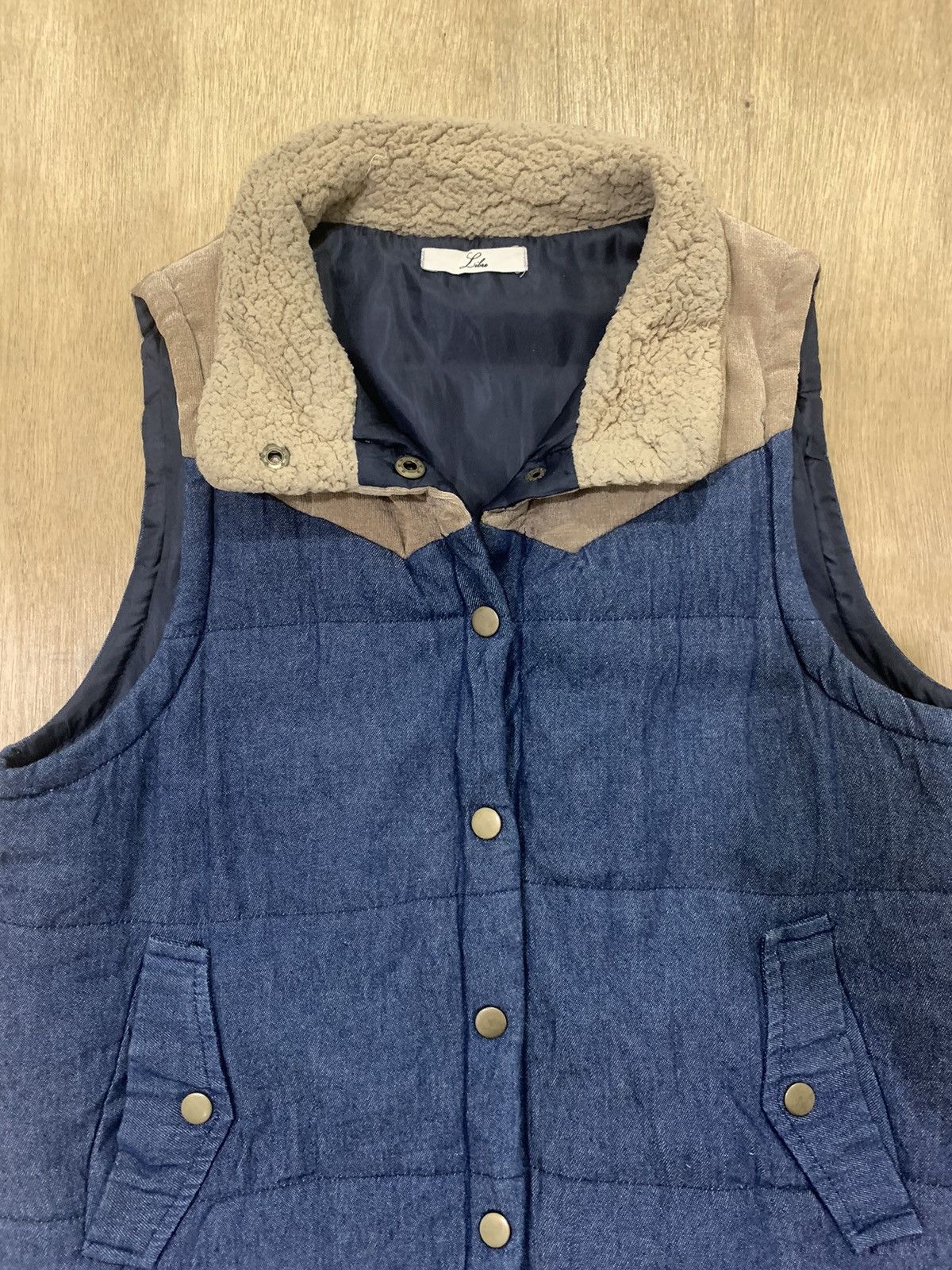 Japanese Brand LIBRE like Kapital Corduroy Denim Puffer Bomber Vest Jacket Size US M / EU 48-50 / 2 - 4 Thumbnail
