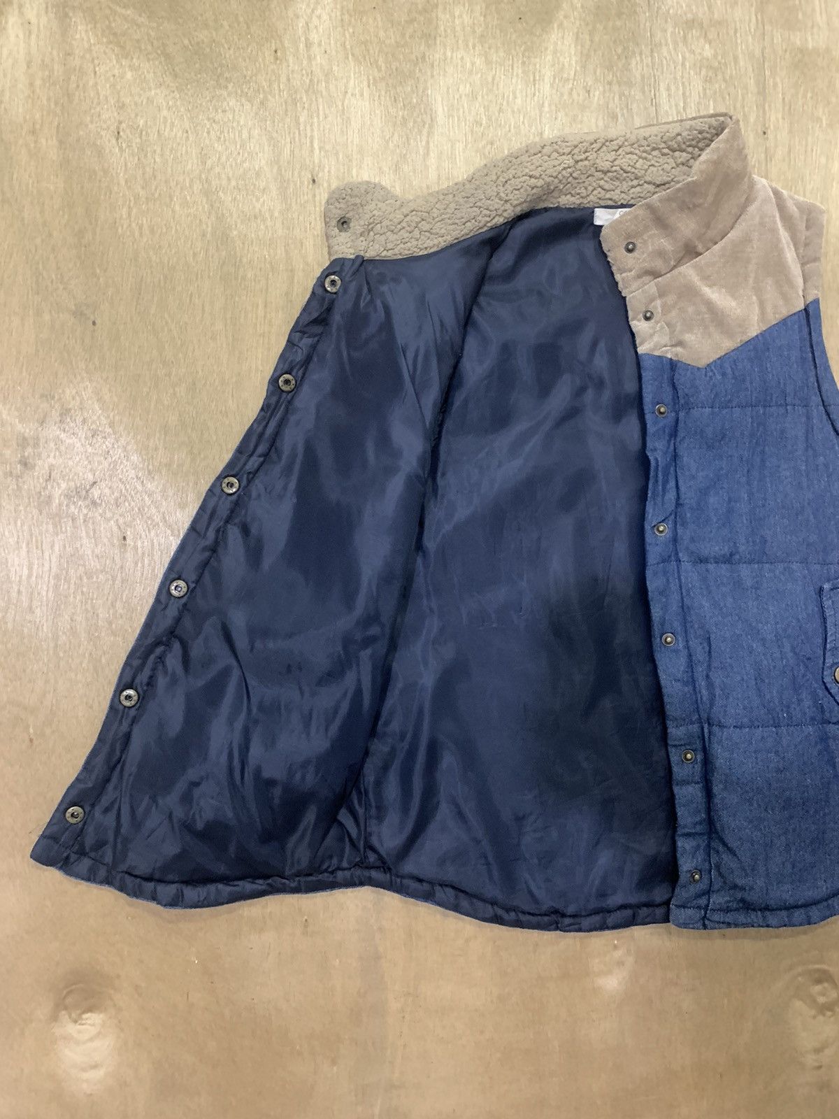Japanese Brand LIBRE like Kapital Corduroy Denim Puffer Bomber Vest Jacket Size US M / EU 48-50 / 2 - 13 Thumbnail