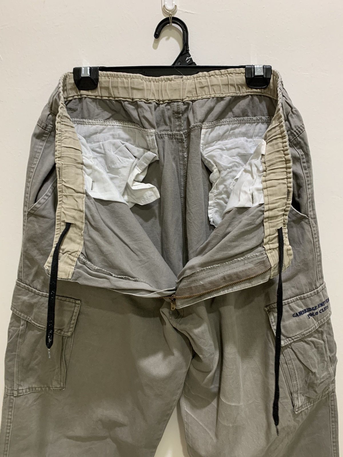 Japanese Brand × Polo Ralph Lauren × RRL Ralph Lauren CAMBRIDGE UNIVERSITY POLO CLUB Multipocket Crop Cargo Pant Size US 36 / EU 52 - 15 Thumbnail