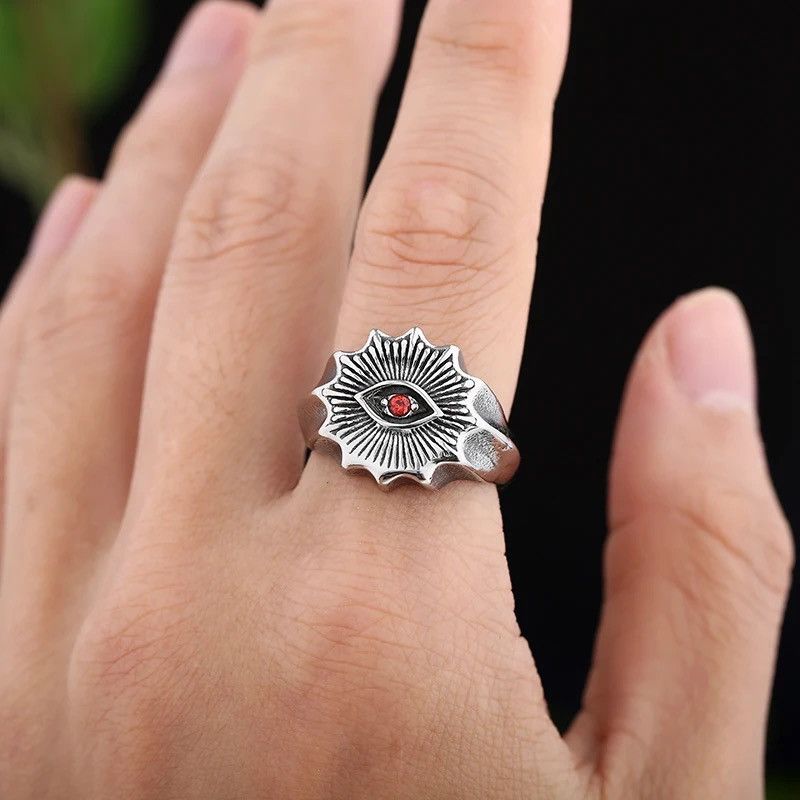 Jewelry x Vintage The Eye Of The Devil Rings in Silver, Men's