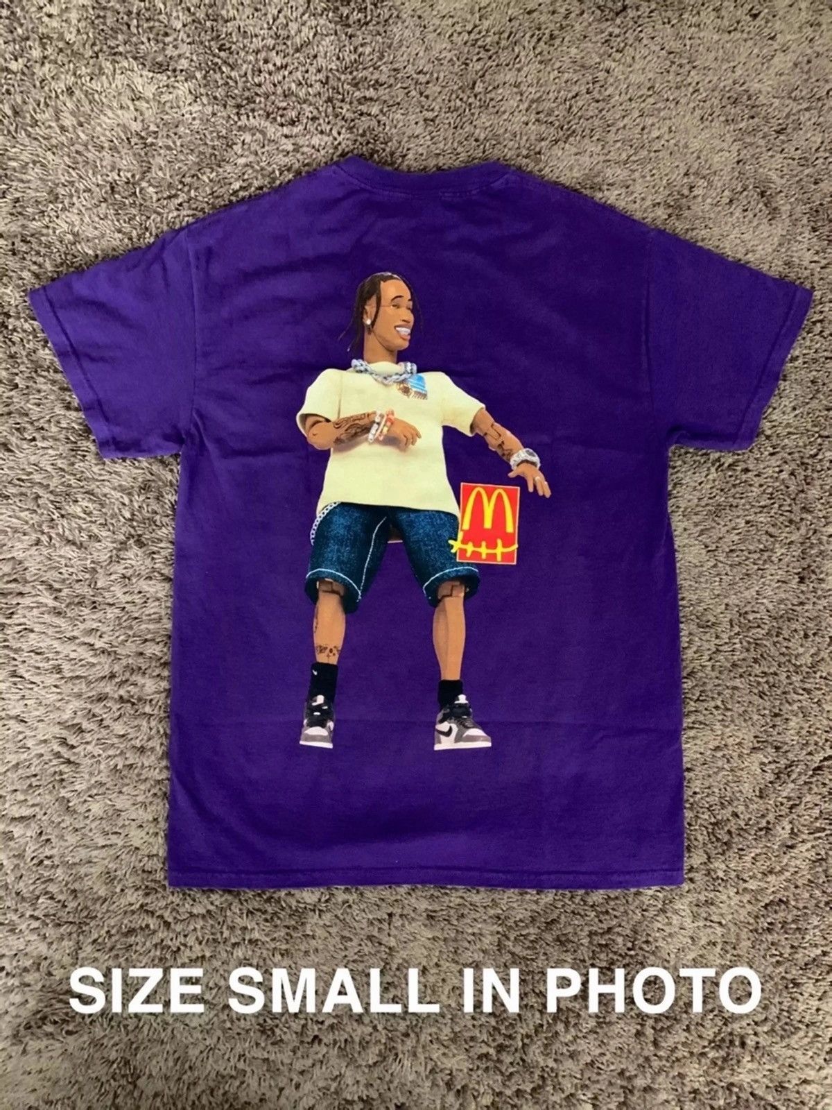 Travis Scott Travis Scott McDonalds Cactus Jack Purple Action Figure Tee Size US L / EU 52-54 / 3 - 2 Thumbnail