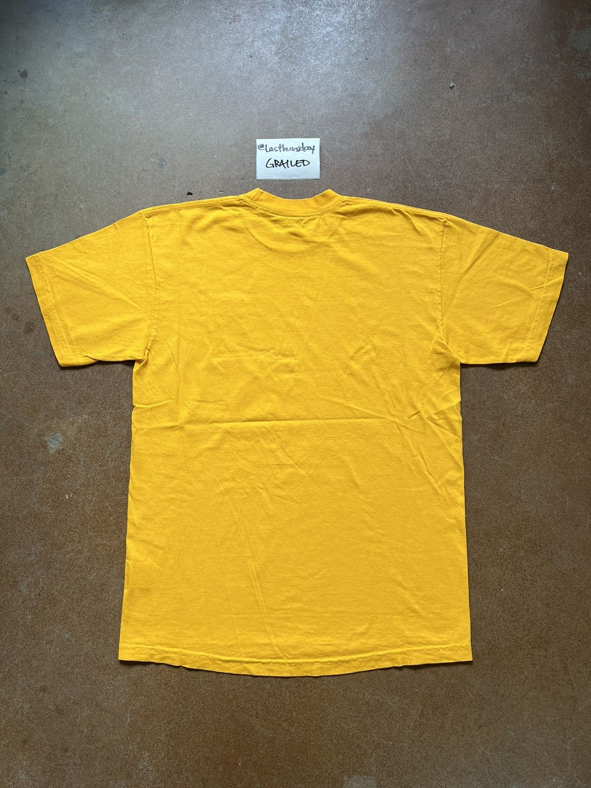 Revenge Revenge Basic Embroidered Logo Tee Yellow Medium Size US M / EU 48-50 / 2 - 4 Thumbnail