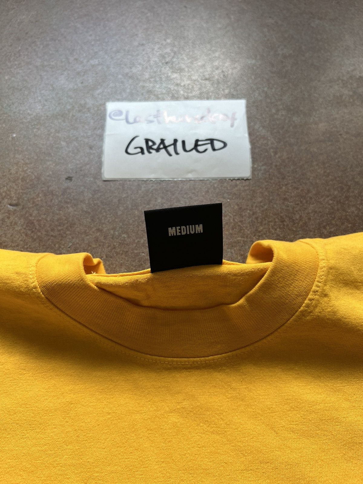 Revenge Revenge Basic Embroidered Logo Tee Yellow Medium Size US M / EU 48-50 / 2 - 8 Thumbnail