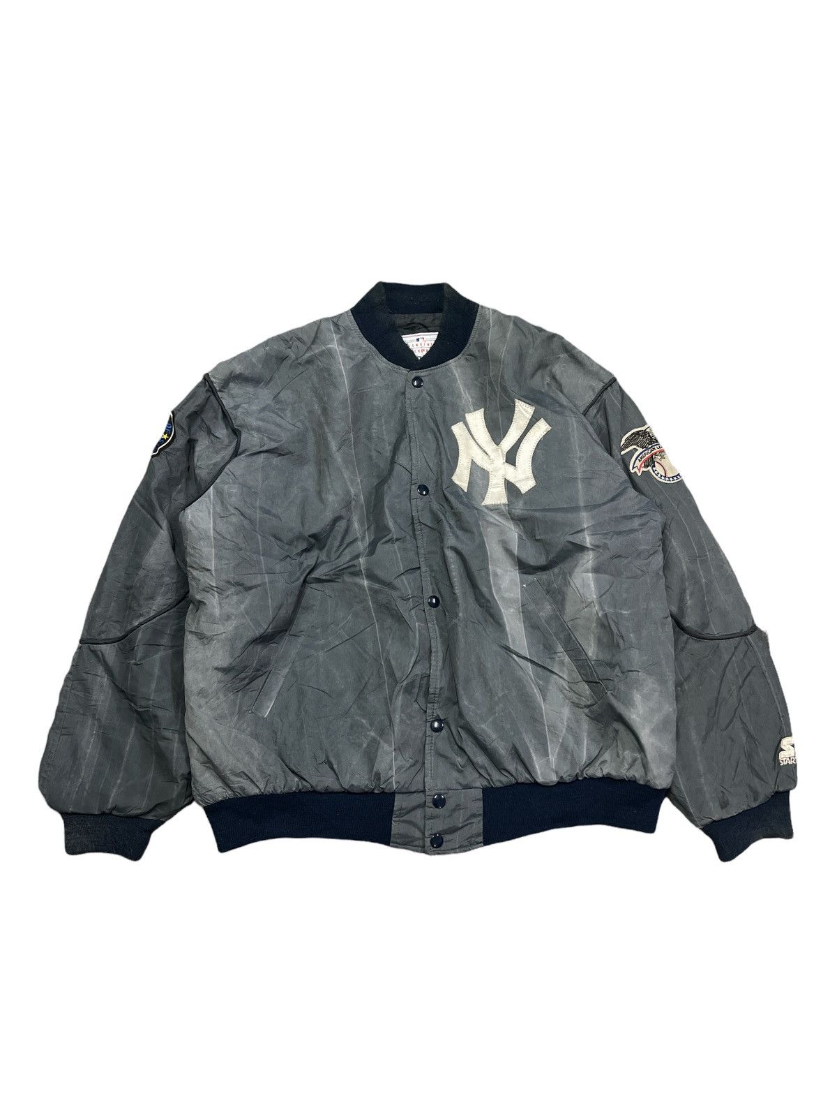 Starter VINTAGE SUN FADED STARTER NEW YORK BOMBER JACKET Size US XL / EU 56 / 4 - 2 Thumbnail