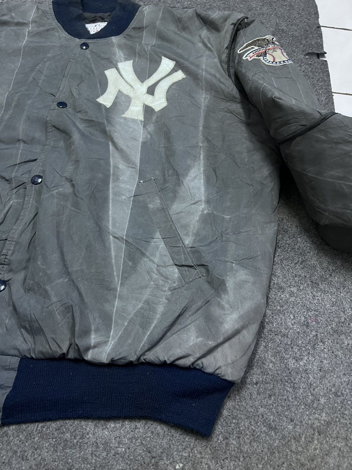Starter VINTAGE SUN FADED STARTER NEW YORK BOMBER JACKET Size US XL / EU 56 / 4 - 8 Thumbnail
