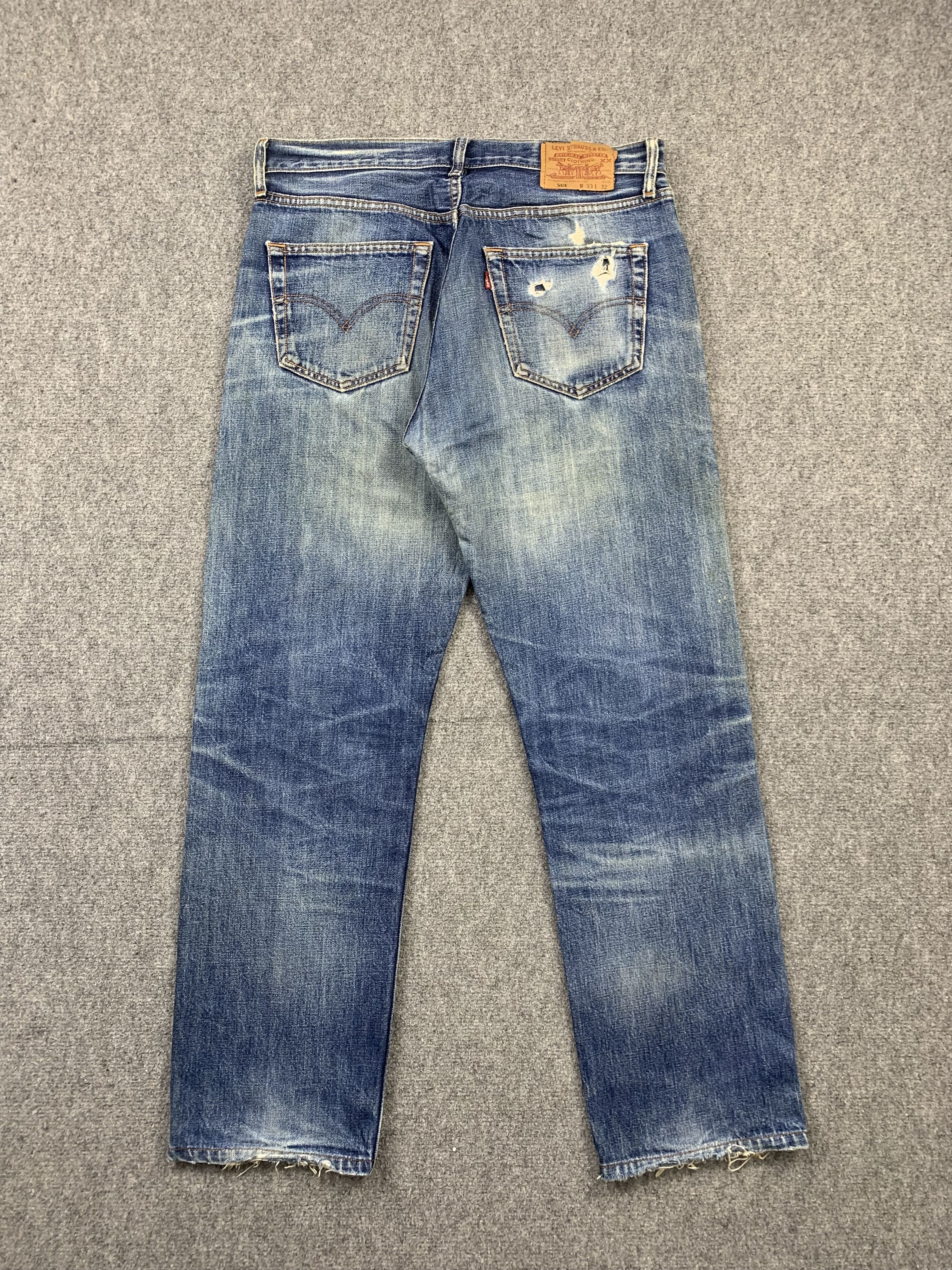 Levi's × Vintage Vintage 90s Levis 501 Faded Blue Jeans Size US 32 / EU 48 - 3 Thumbnail