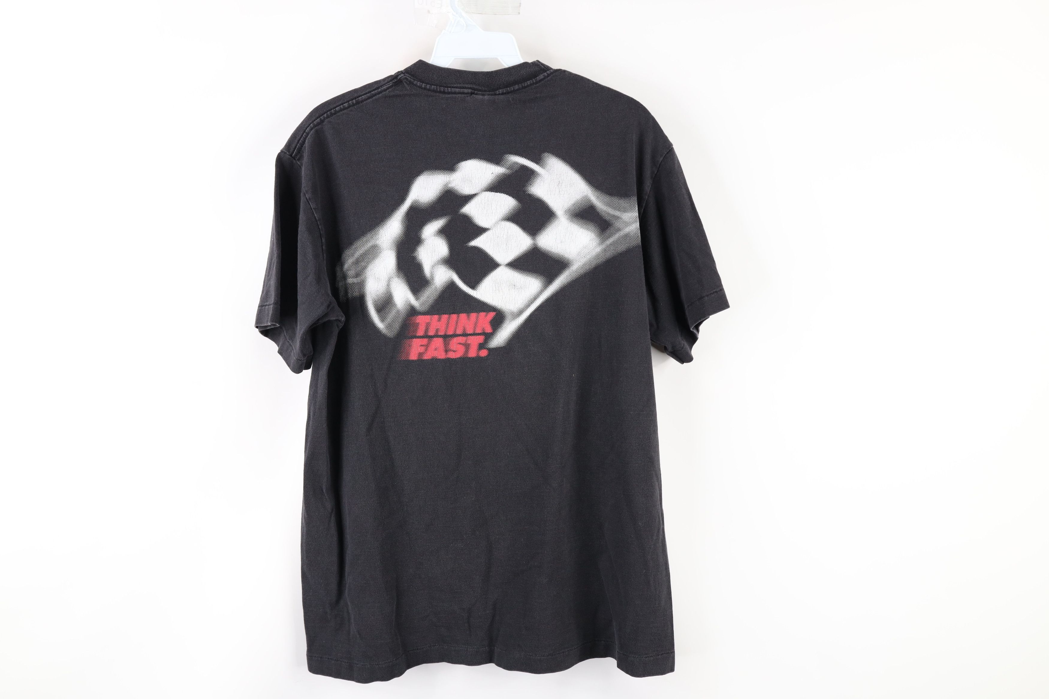 Fox Racing × Vintage Vintage 90s Fox Racing Out Double Sided T-Shirt Black USA Size US M / EU 48-50 / 2 - 10 Thumbnail