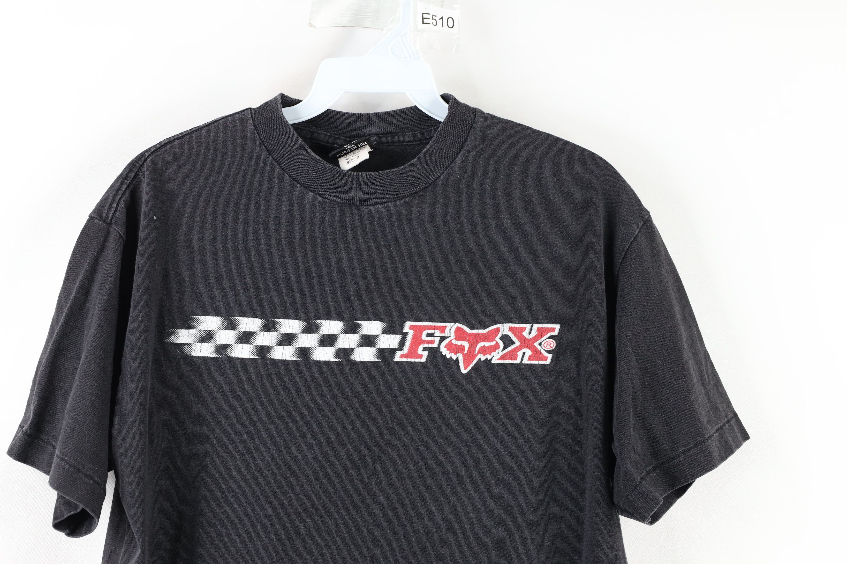 Fox Racing × Vintage Vintage 90s Fox Racing Out Double Sided T-Shirt Black USA Size US M / EU 48-50 / 2 - 2 Thumbnail