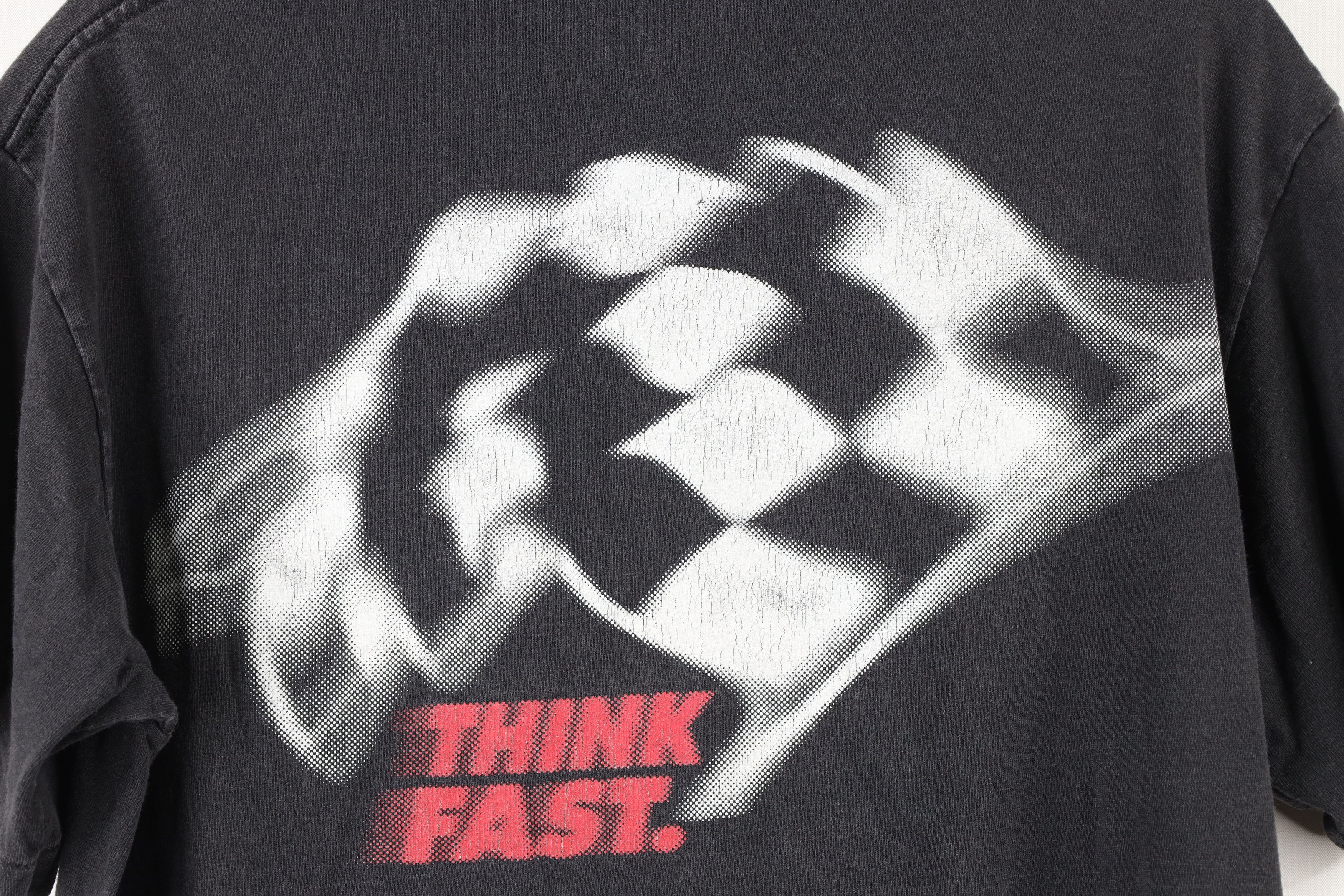Fox Racing × Vintage Vintage 90s Fox Racing Out Double Sided T-Shirt Black USA Size US M / EU 48-50 / 2 - 11 Thumbnail