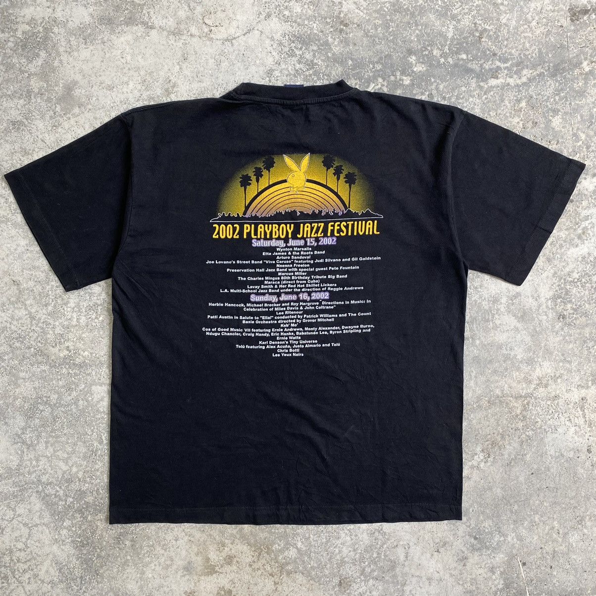 Band Tees Vintage 2002 Playboy Jazz Festival Promo Tour T-Shirt Size US XL / EU 56 / 4 - 7 Thumbnail