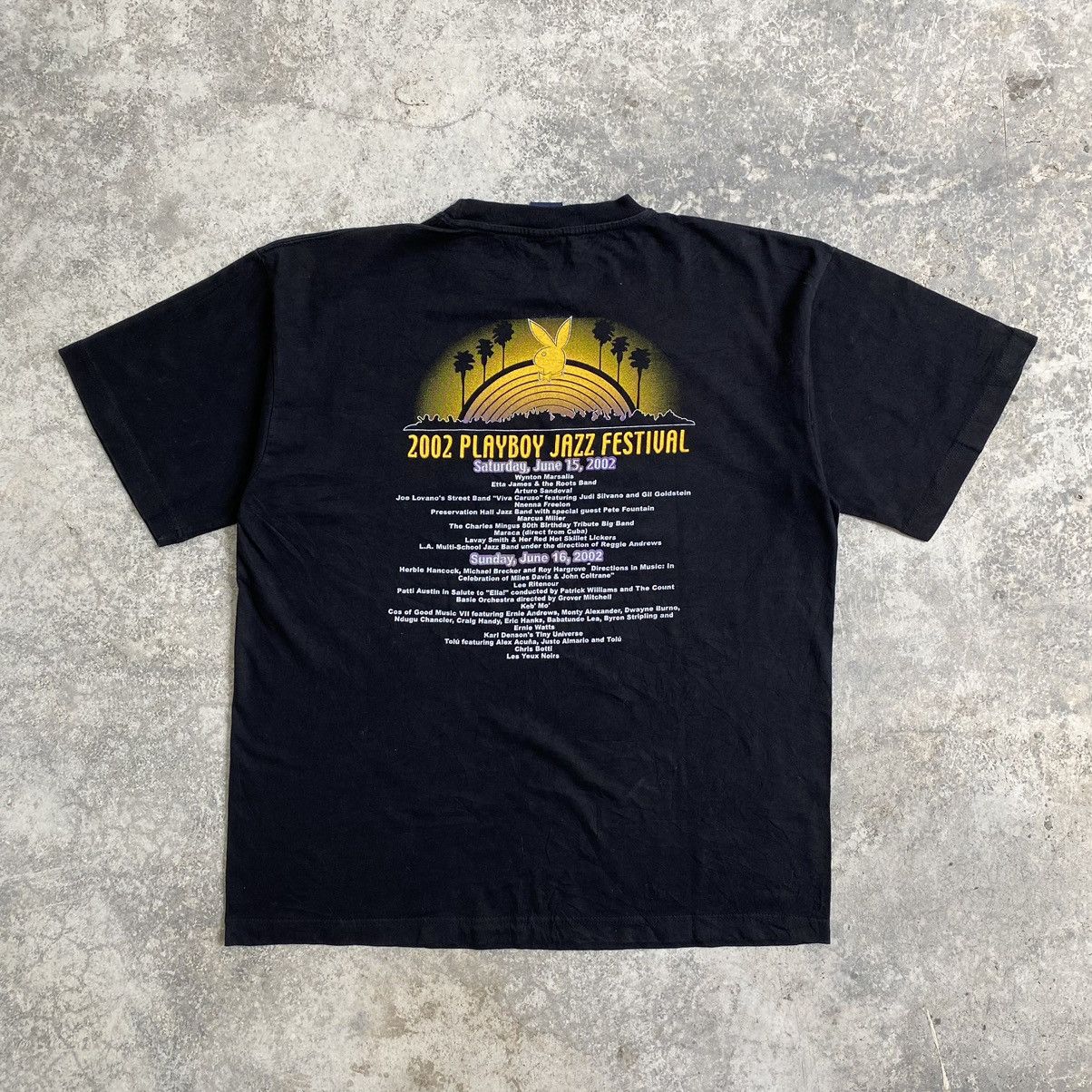 Band Tees Vintage 2002 Playboy Jazz Festival Promo Tour T-Shirt Size US XL / EU 56 / 4 - 6 Thumbnail