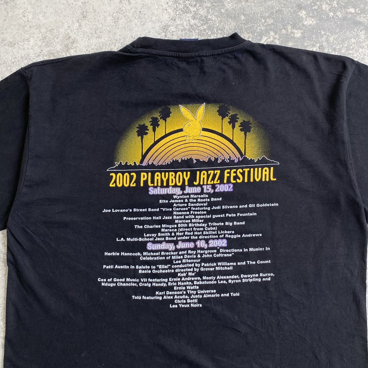Band Tees Vintage 2002 Playboy Jazz Festival Promo Tour T-Shirt Size US XL / EU 56 / 4 - 8 Thumbnail