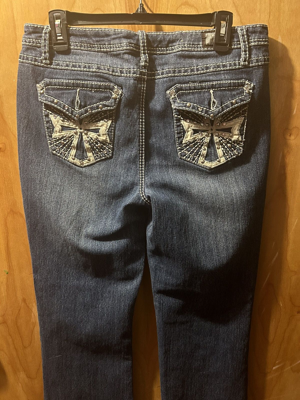 Earl Jean Earl Womens Jeans Straight Leg Mid-Rise Size 8 Blue