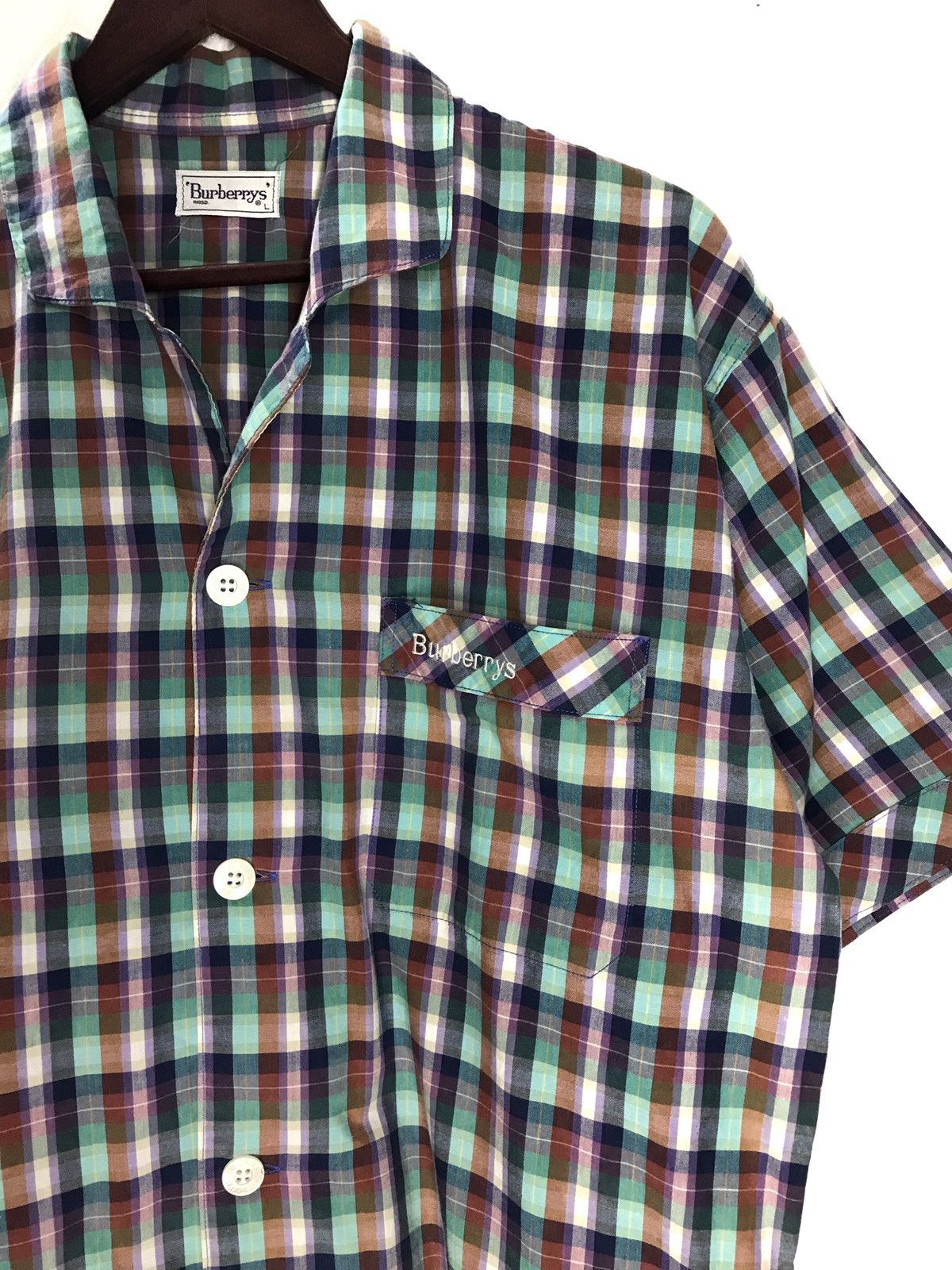 Burberry × Vintage Vintage Burberrys Pyjama Checkered Cloth Size 40L - 3 Thumbnail