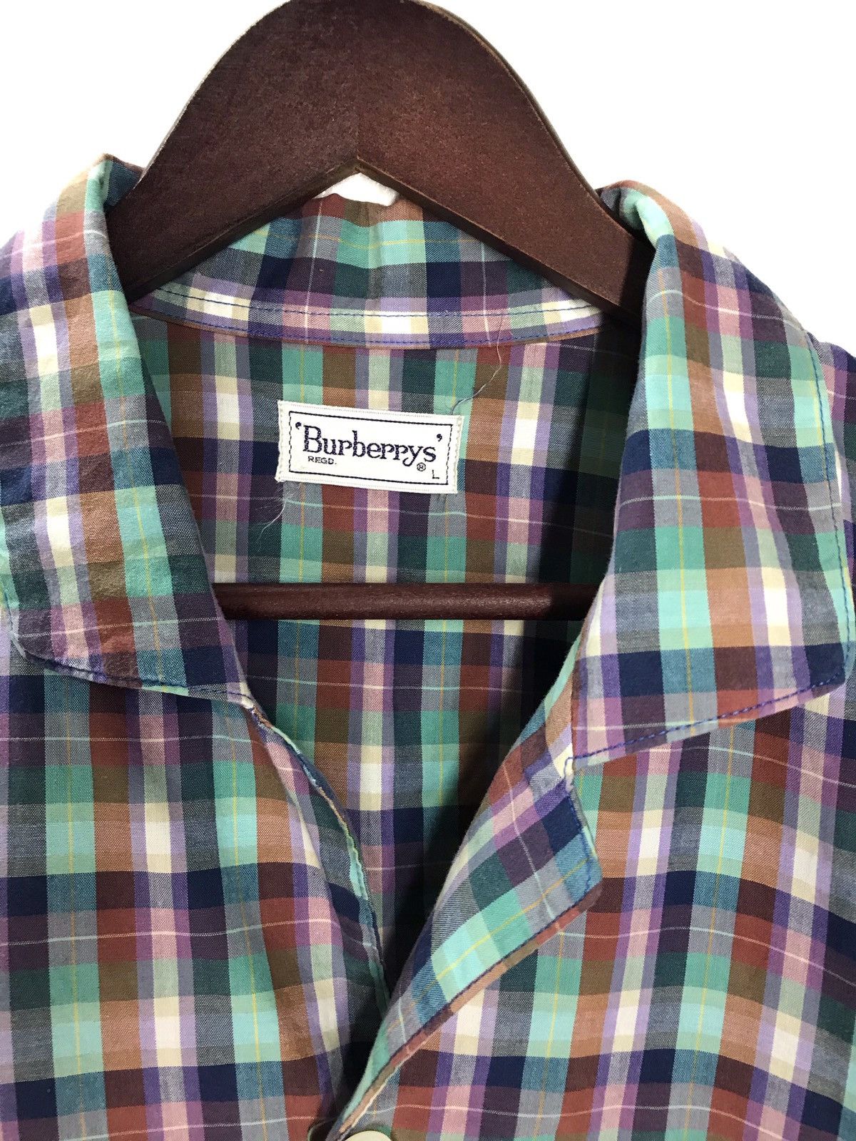 Burberry × Vintage Vintage Burberrys Pyjama Checkered Cloth Size 40L - 4 Thumbnail