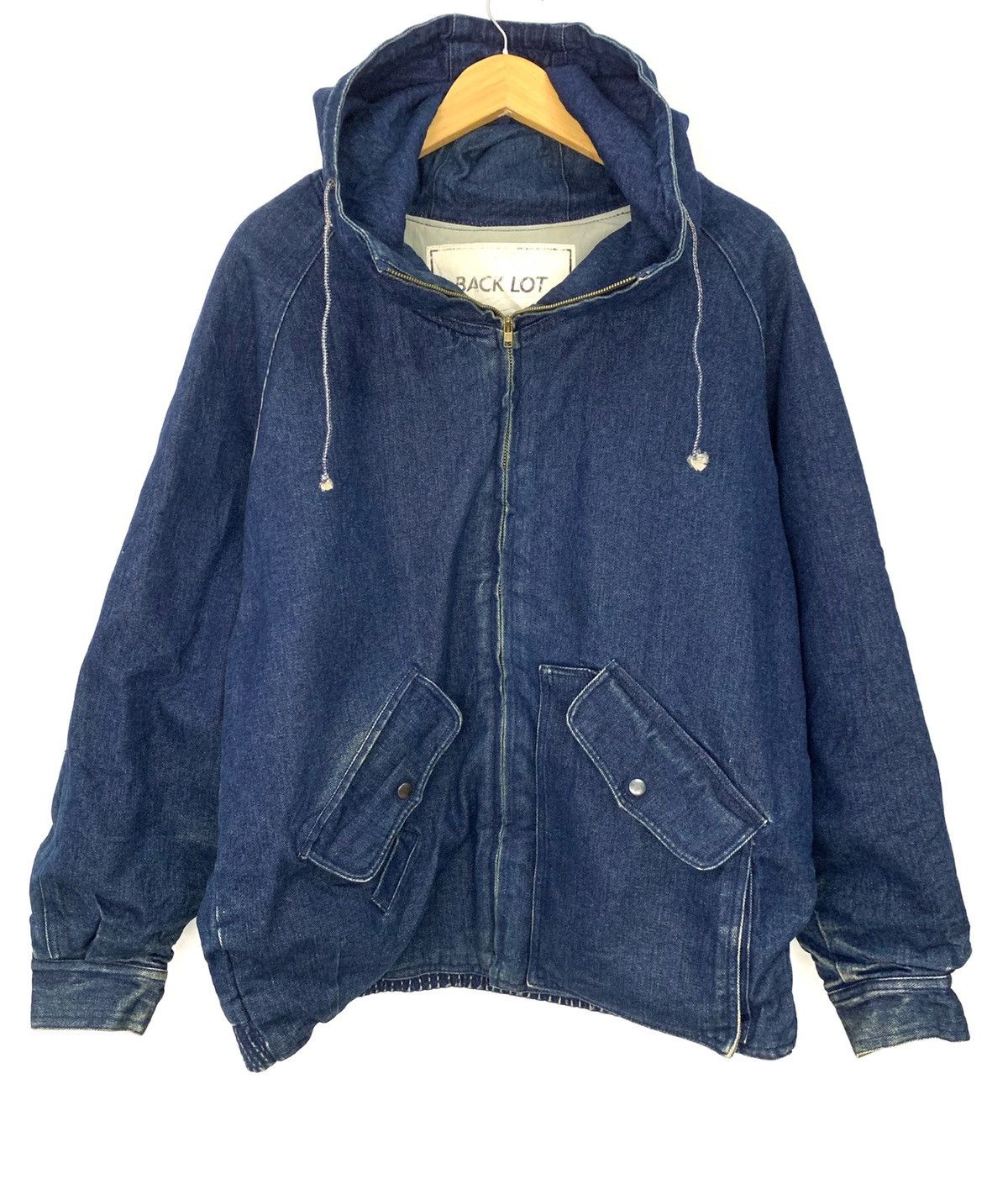 Blue Blue Japan × Japanese Brand × Samurai Jeans 🇯🇵 Indigo Denim Anarok Bomber Oversized Jacket Size US L / EU 52-54 / 3 - 2 Thumbnail