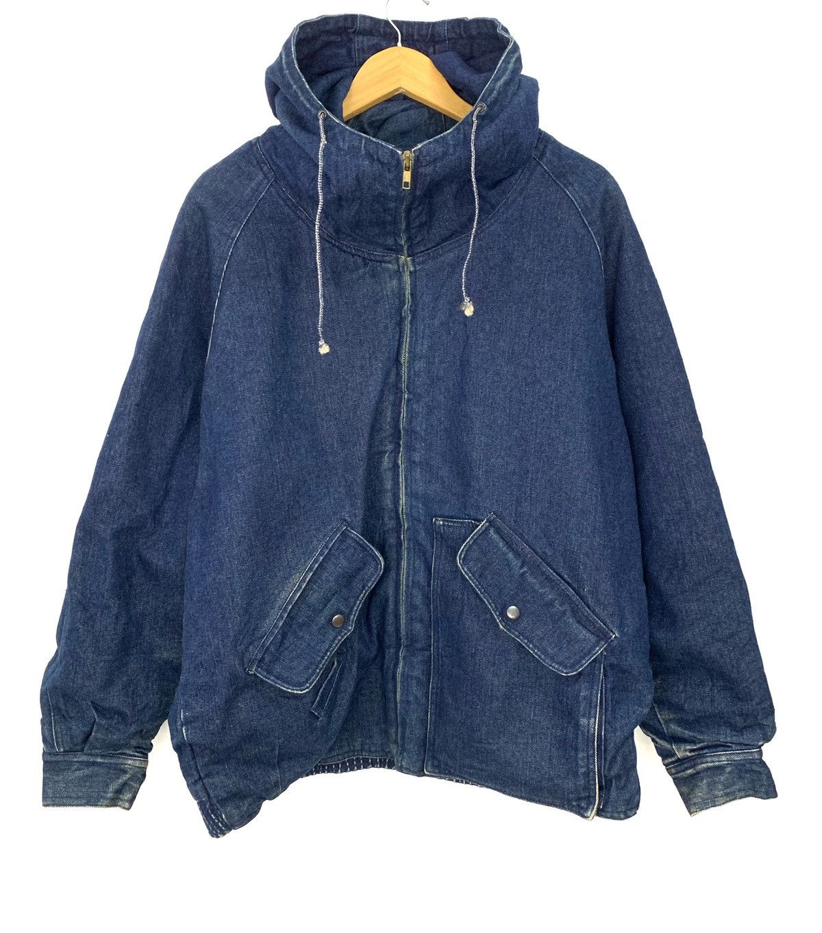 ANACHRONORM Denim Hooded Coat [INDIGO]