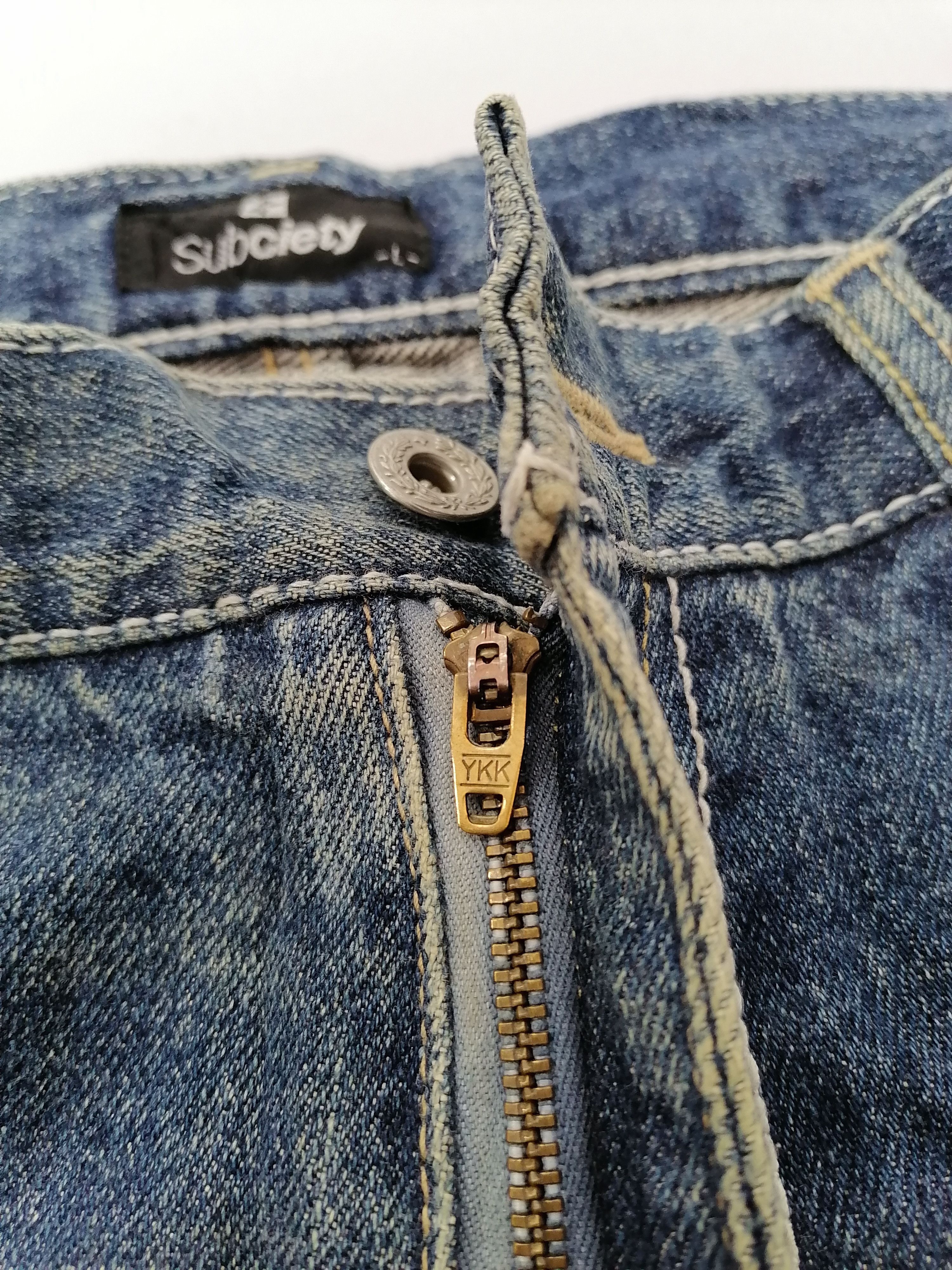 Japanese Brand Subciety Denim Jeans Size US 37 - 3 Thumbnail