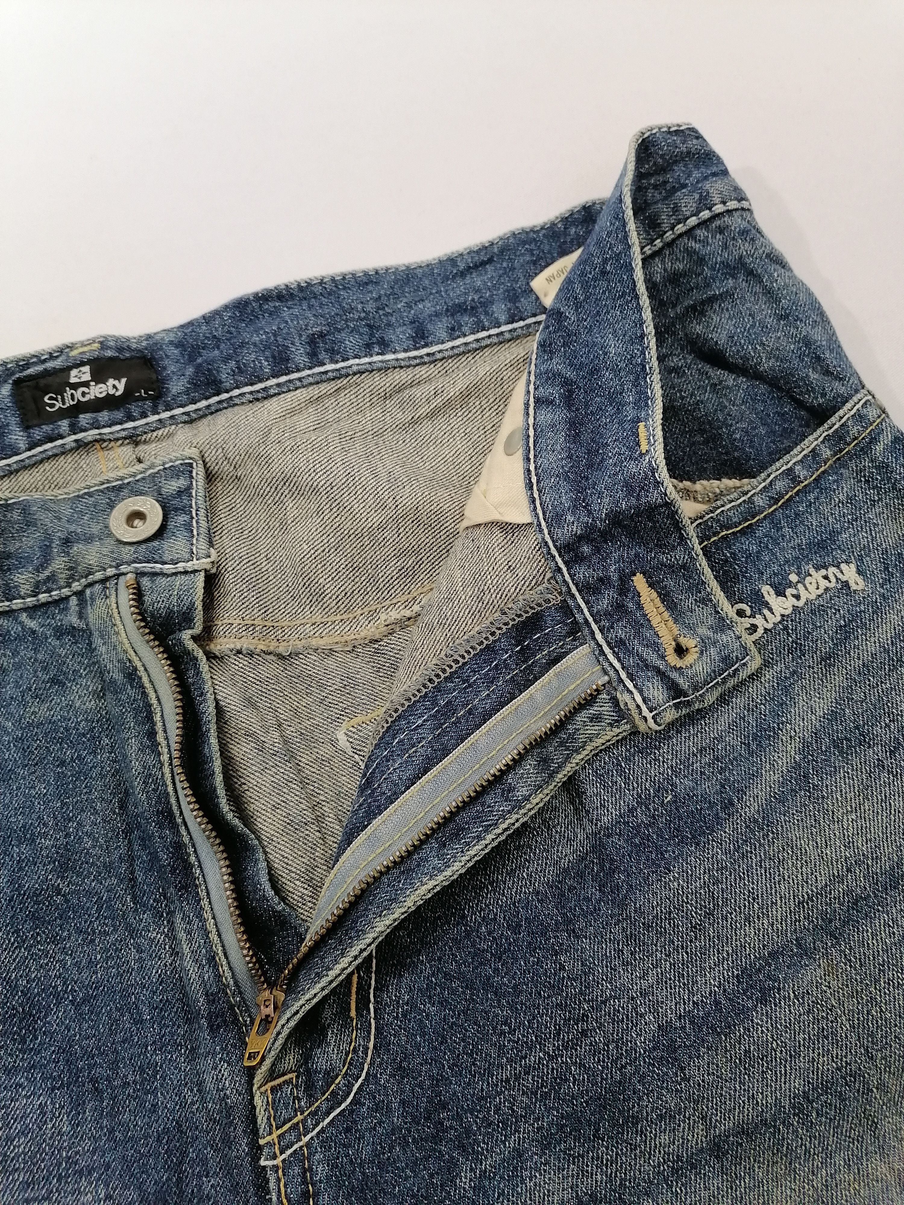 Japanese Brand Subciety Denim Jeans Size US 37 - 4 Thumbnail