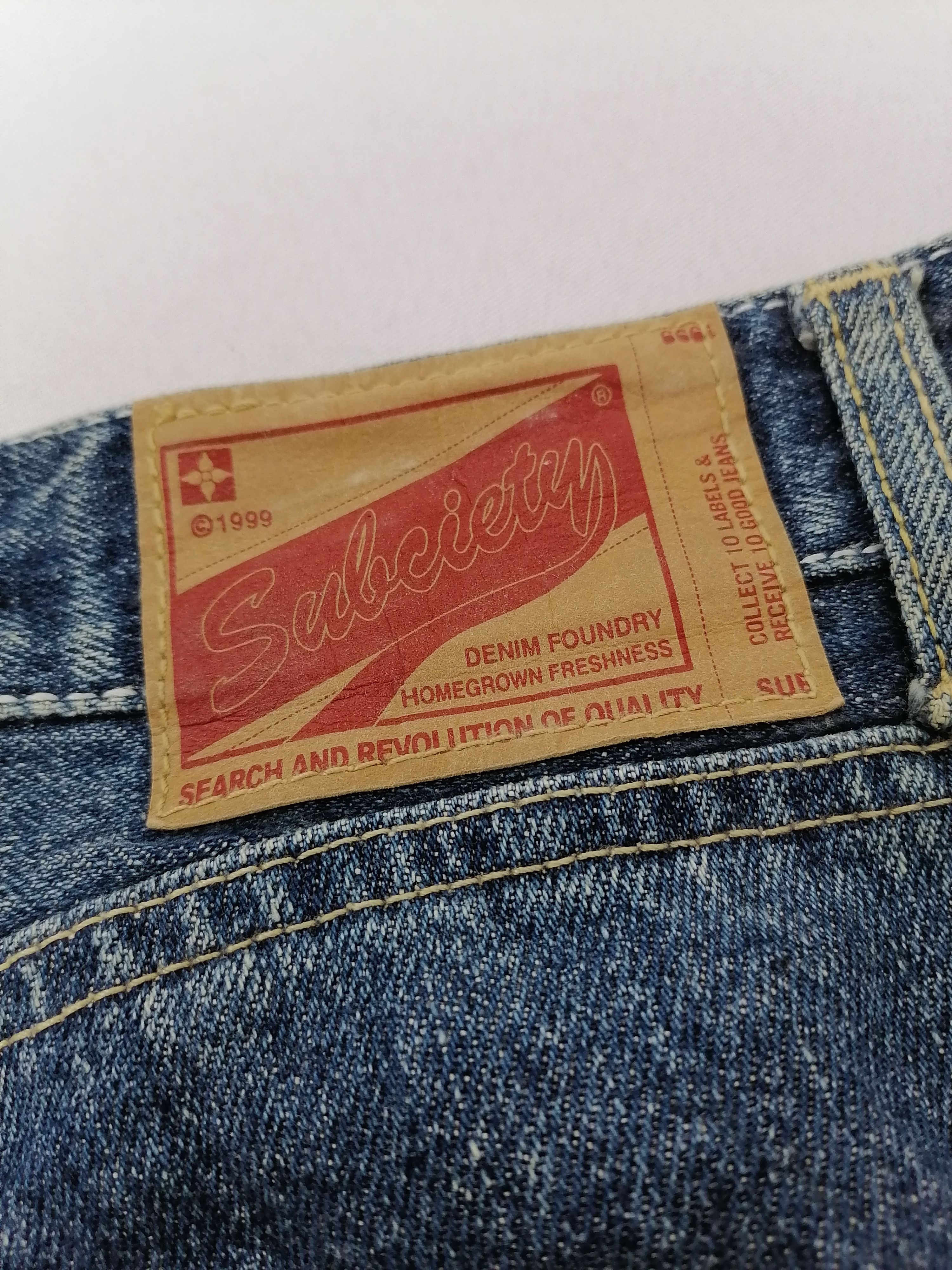 Japanese Brand Subciety Denim Jeans Size US 37 - 8 Thumbnail
