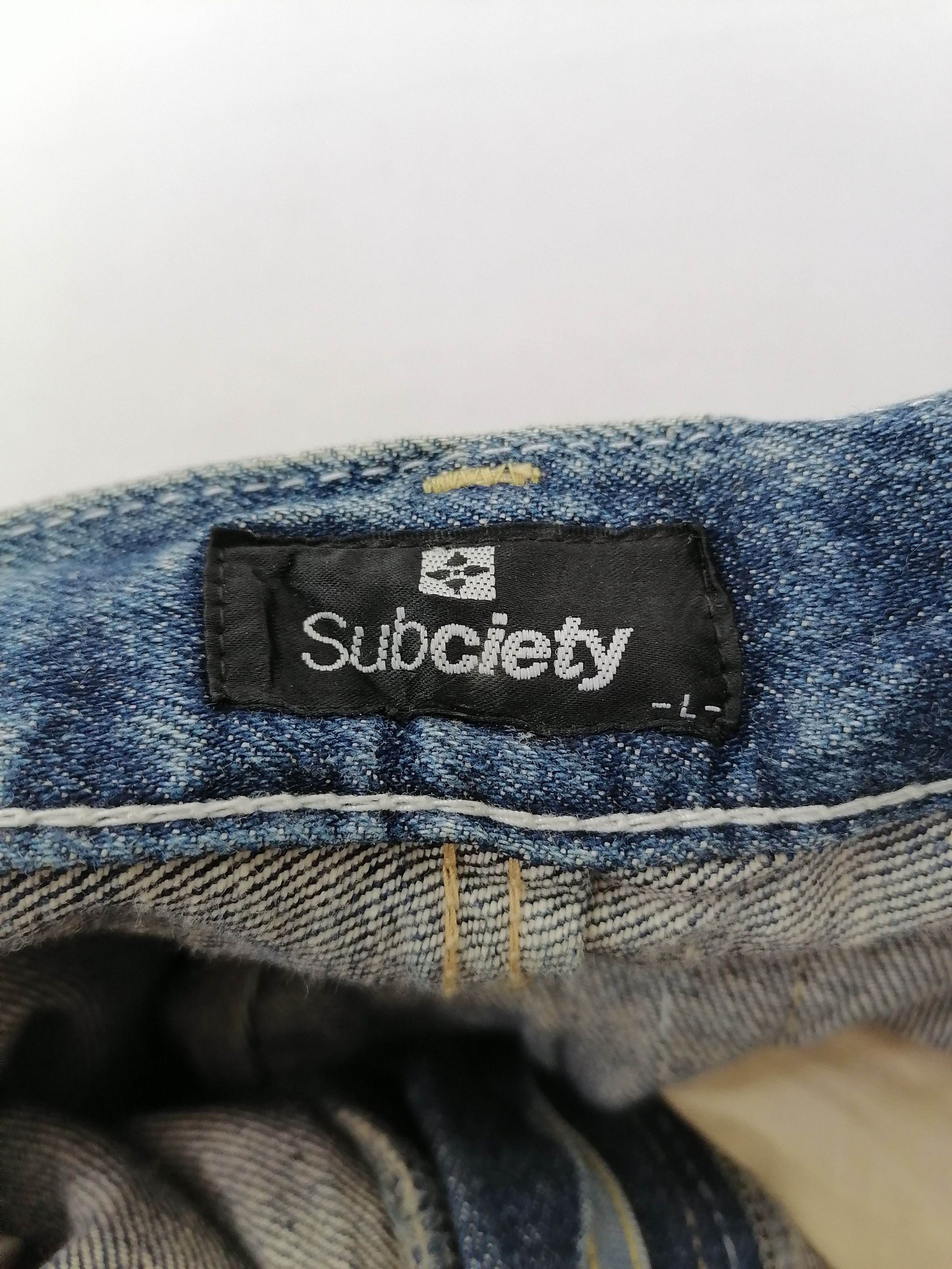 Japanese Brand Subciety Denim Jeans Size US 37 - 5 Thumbnail
