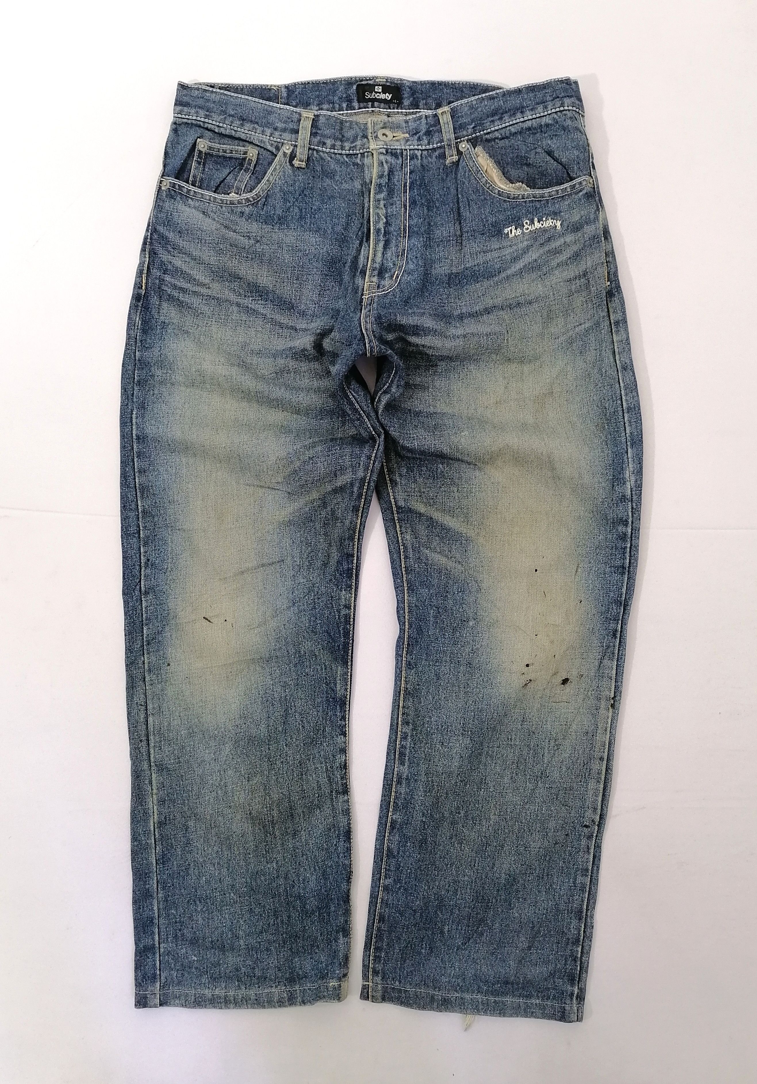 Japanese Brand Subciety Denim Jeans Size US 37 - 1 Thumbnail