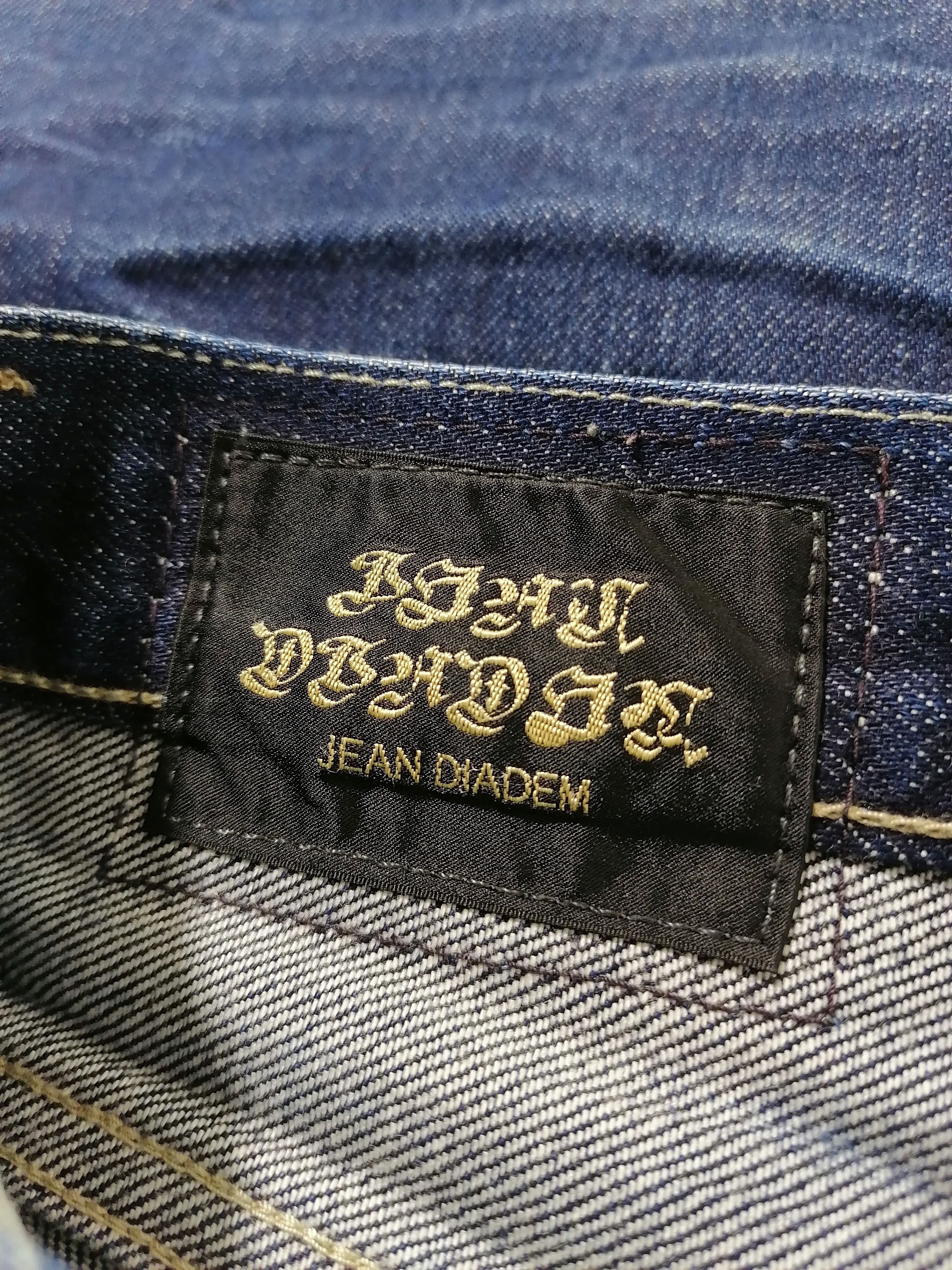 Designer × Japanese Brand Back Number JD Selvedge Fly Button Denim Jeans Size US 34 / EU 50 - 11 Thumbnail