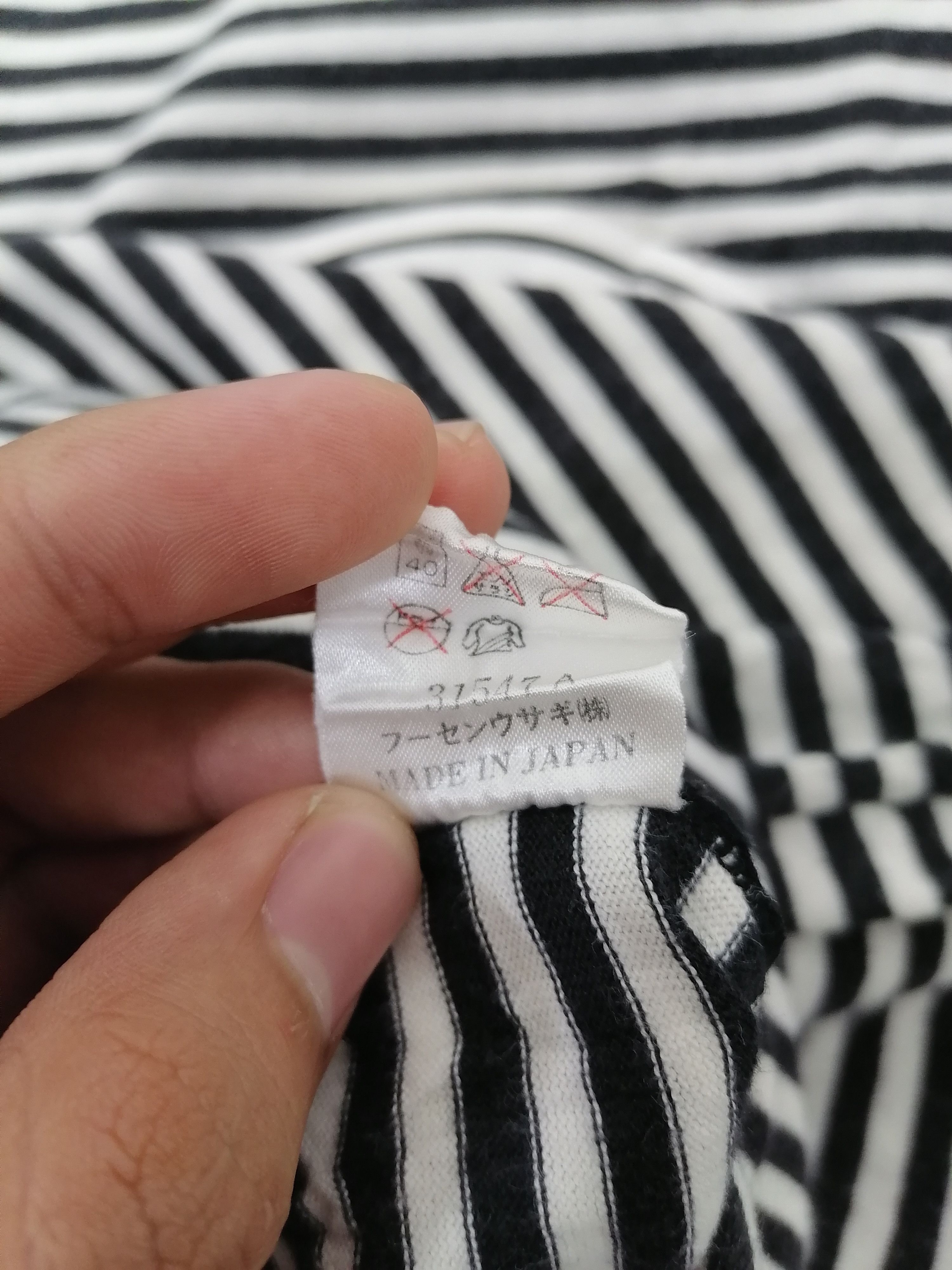 Designer × Japanese Brand Junko Koshino Small Stripes Longsleeve Size US L / EU 52-54 / 3 - 4 Thumbnail