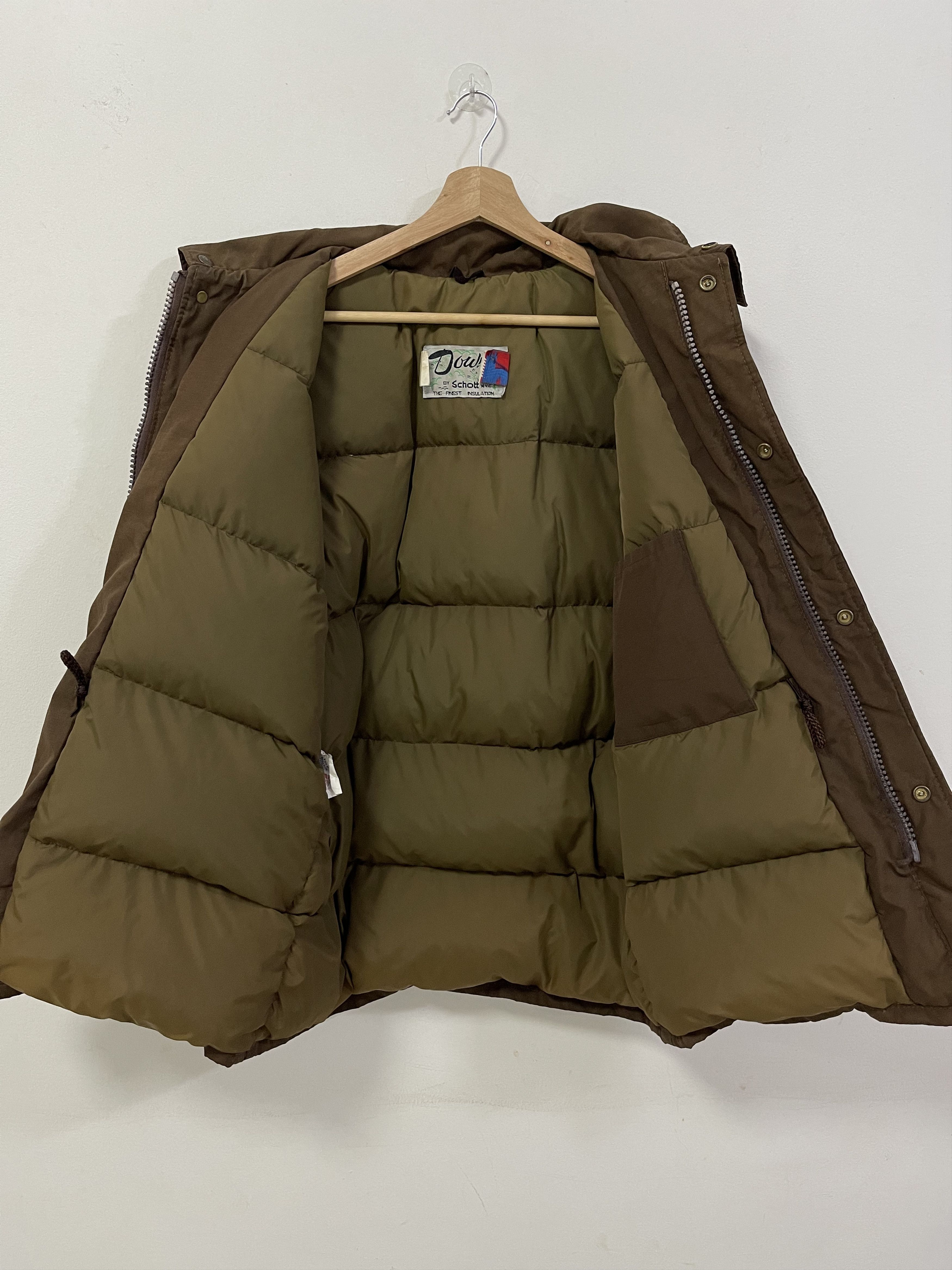 Schott Vintage Down By Schott Puffer Bomber Jacket Size US L / EU 52-54 / 3 - 12 Thumbnail