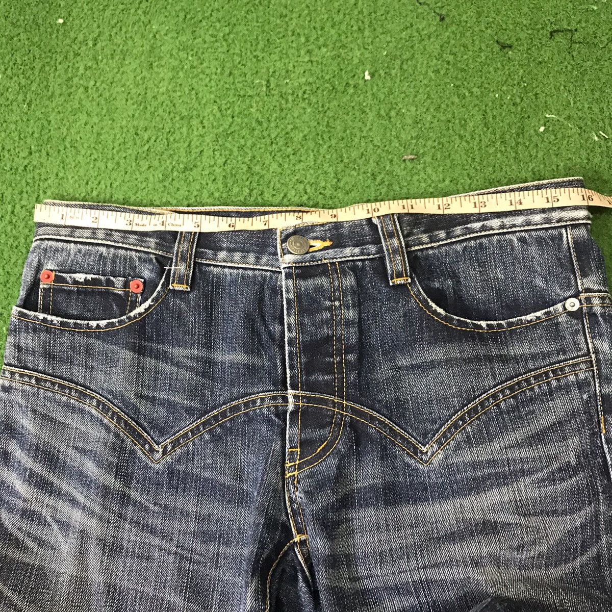 Issey Miyake Issey Miyake Sunao Kuwahara Distressed Denim Buckle Size US 32 / EU 48 - 23 Thumbnail