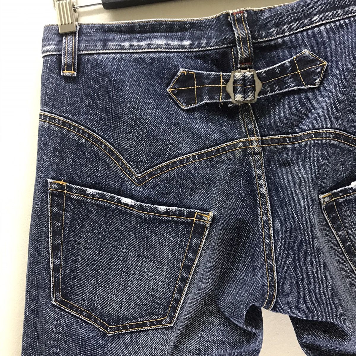 Issey Miyake Issey Miyake Sunao Kuwahara Distressed Denim Buckle Size US 32 / EU 48 - 12 Thumbnail