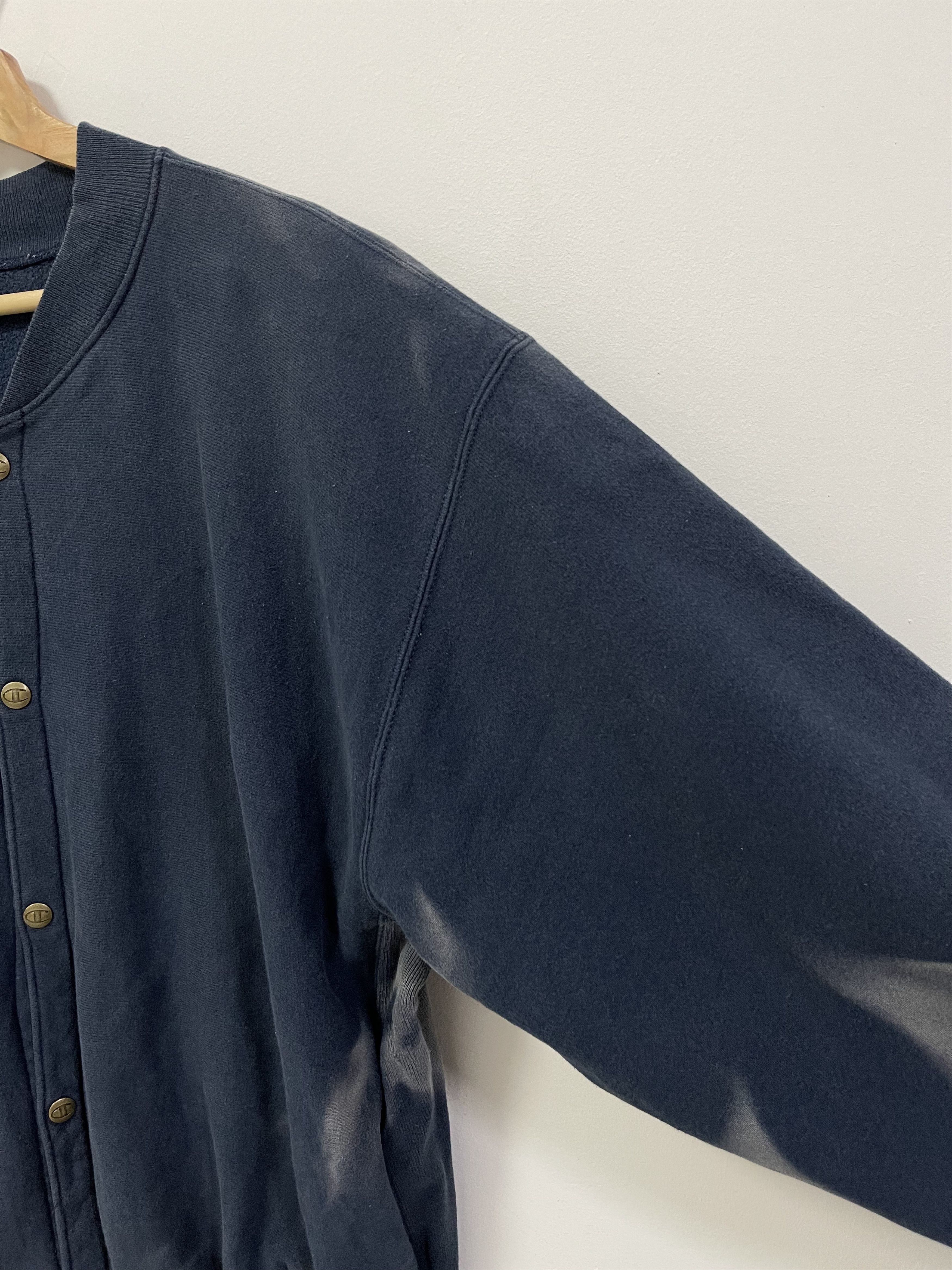 Champion 90s Champion Reverse Weave Boxy Bleached Button Down Size US L / EU 52-54 / 3 - 8 Thumbnail