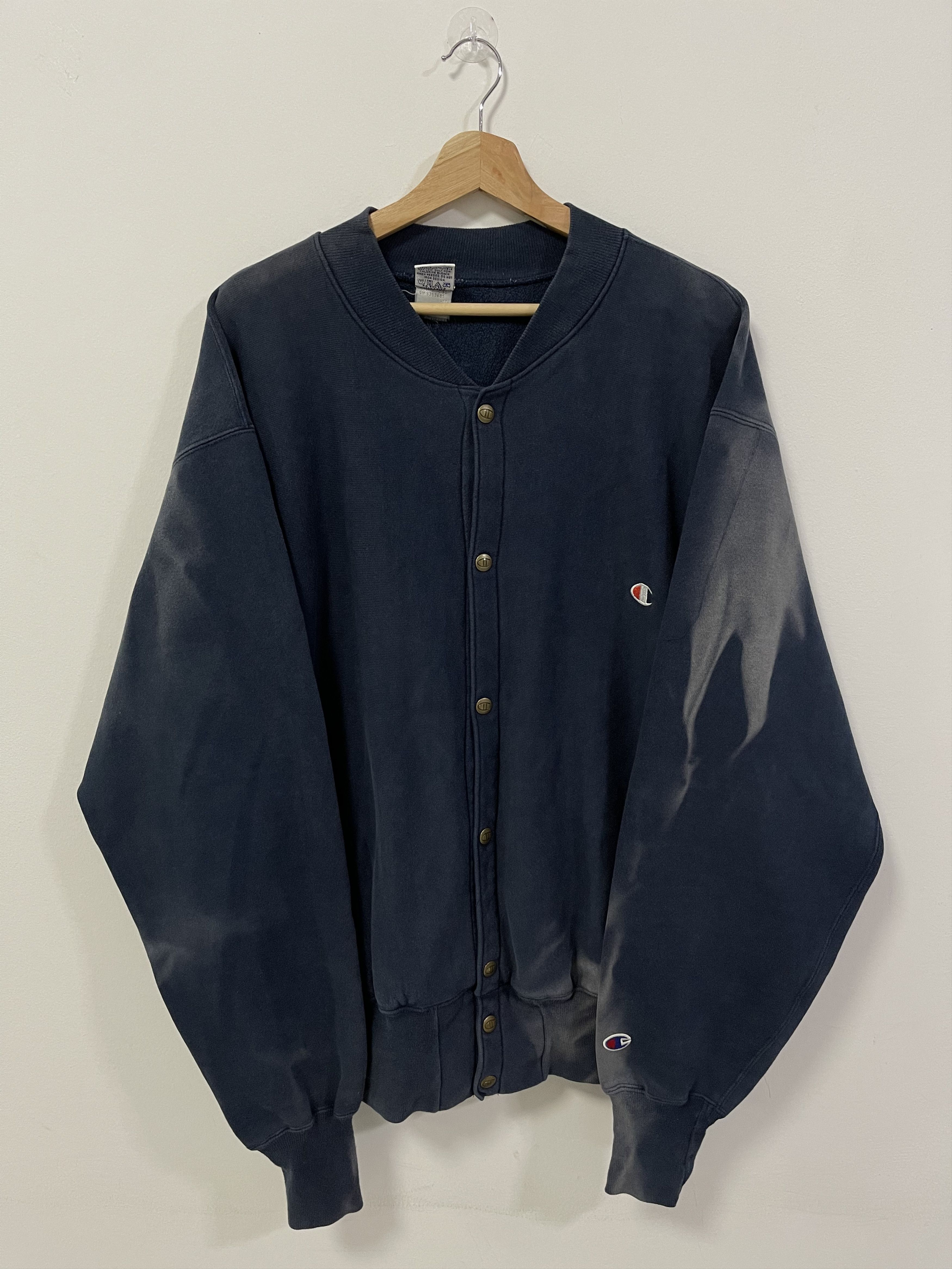 Champion 90s Champion Reverse Weave Boxy Bleached Button Down Size US L / EU 52-54 / 3 - 1 Thumbnail