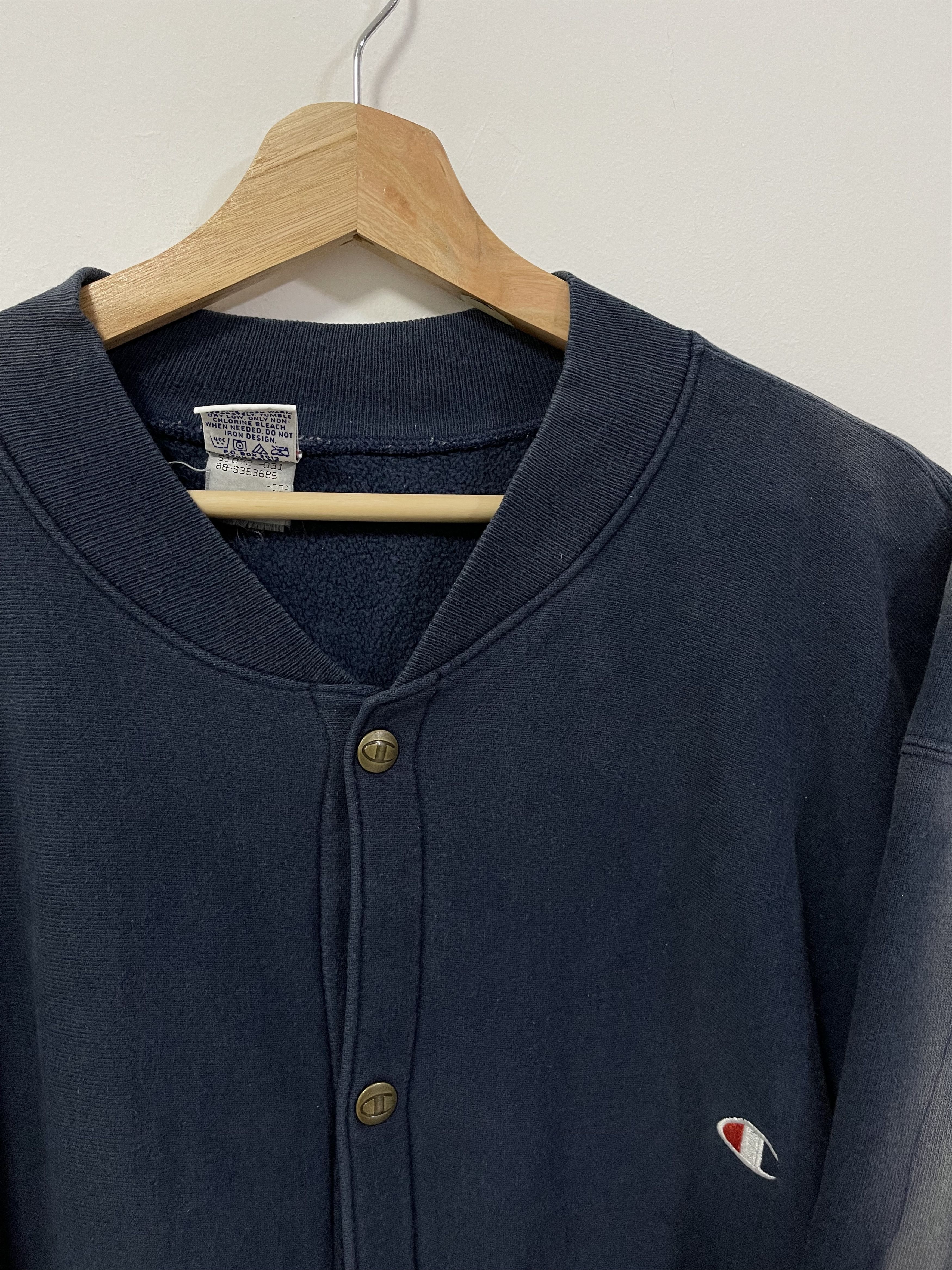 Champion 90s Champion Reverse Weave Boxy Bleached Button Down Size US L / EU 52-54 / 3 - 2 Thumbnail