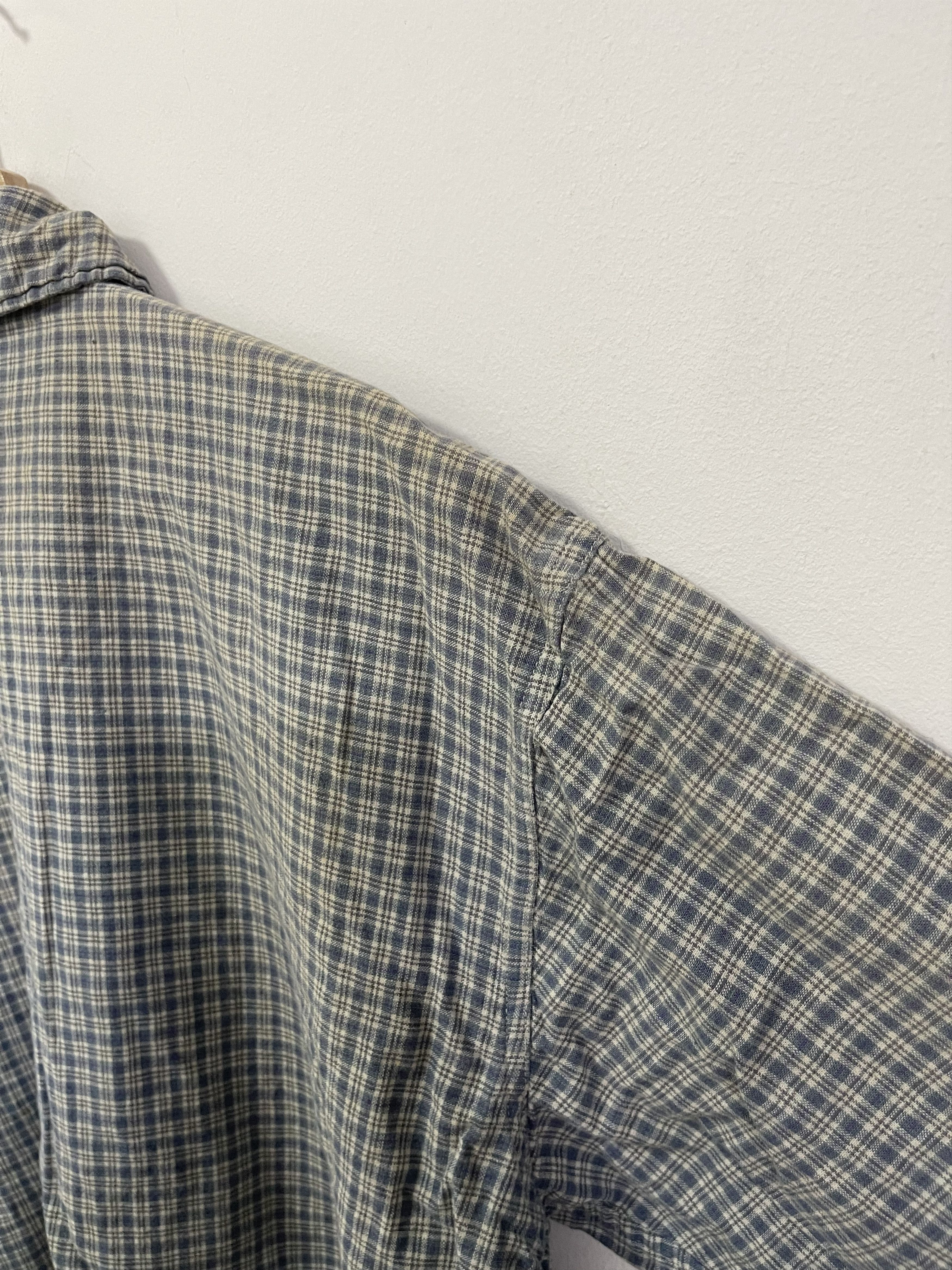 Japanese Brand × Vintage Vintage Bear Double Pocket Style Plaid Zip Up Distressed Size US L / EU 52-54 / 3 - 14 Thumbnail