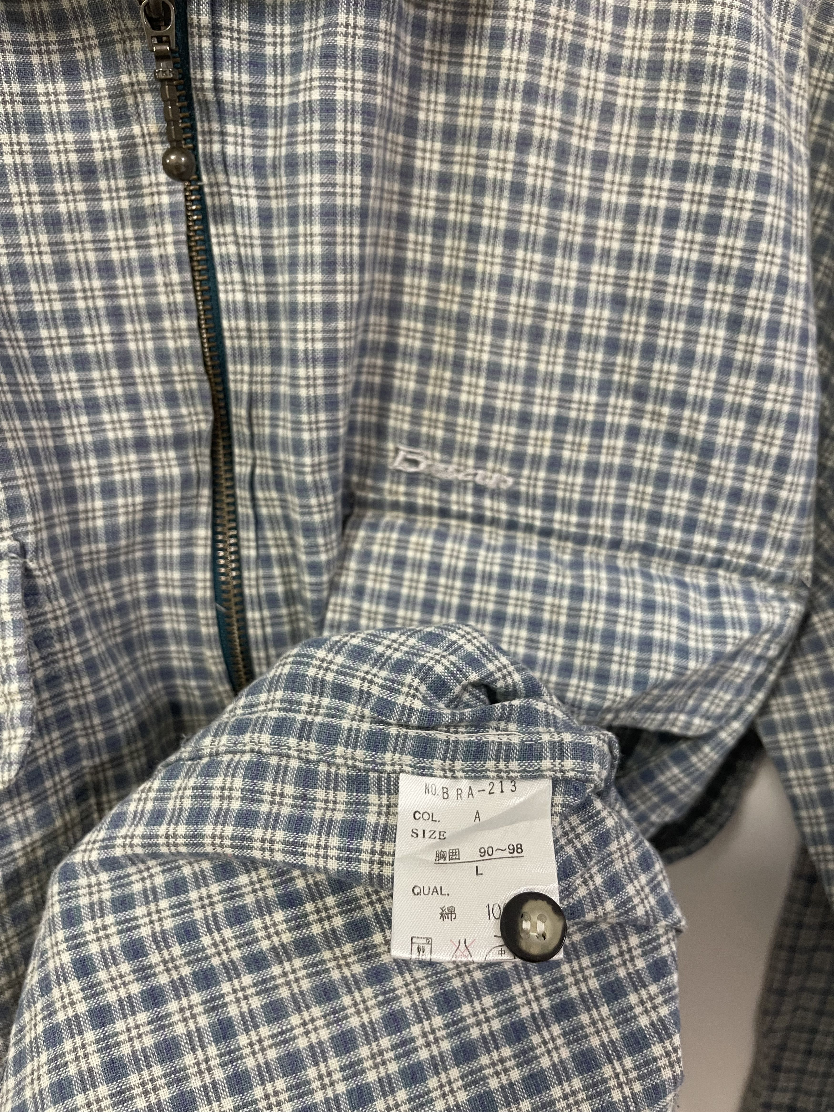 Japanese Brand × Vintage Vintage Bear Double Pocket Style Plaid Zip Up Distressed Size US L / EU 52-54 / 3 - 17 Thumbnail